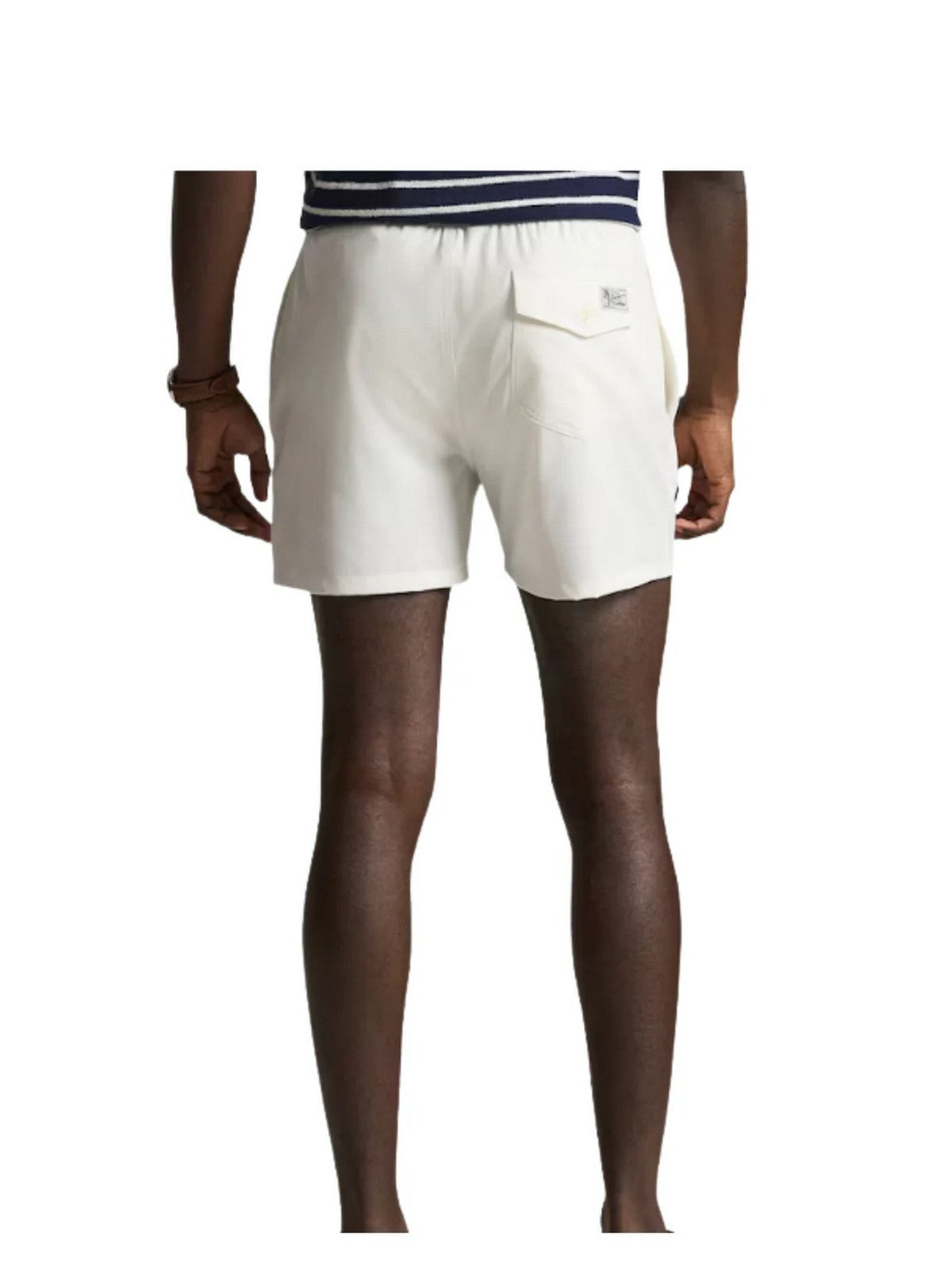 POLO RALPH LAUREN Costume da bagno Uomo WOVEN-TRUNK-SWIM BOTTOM 710B16721 009 WHITE