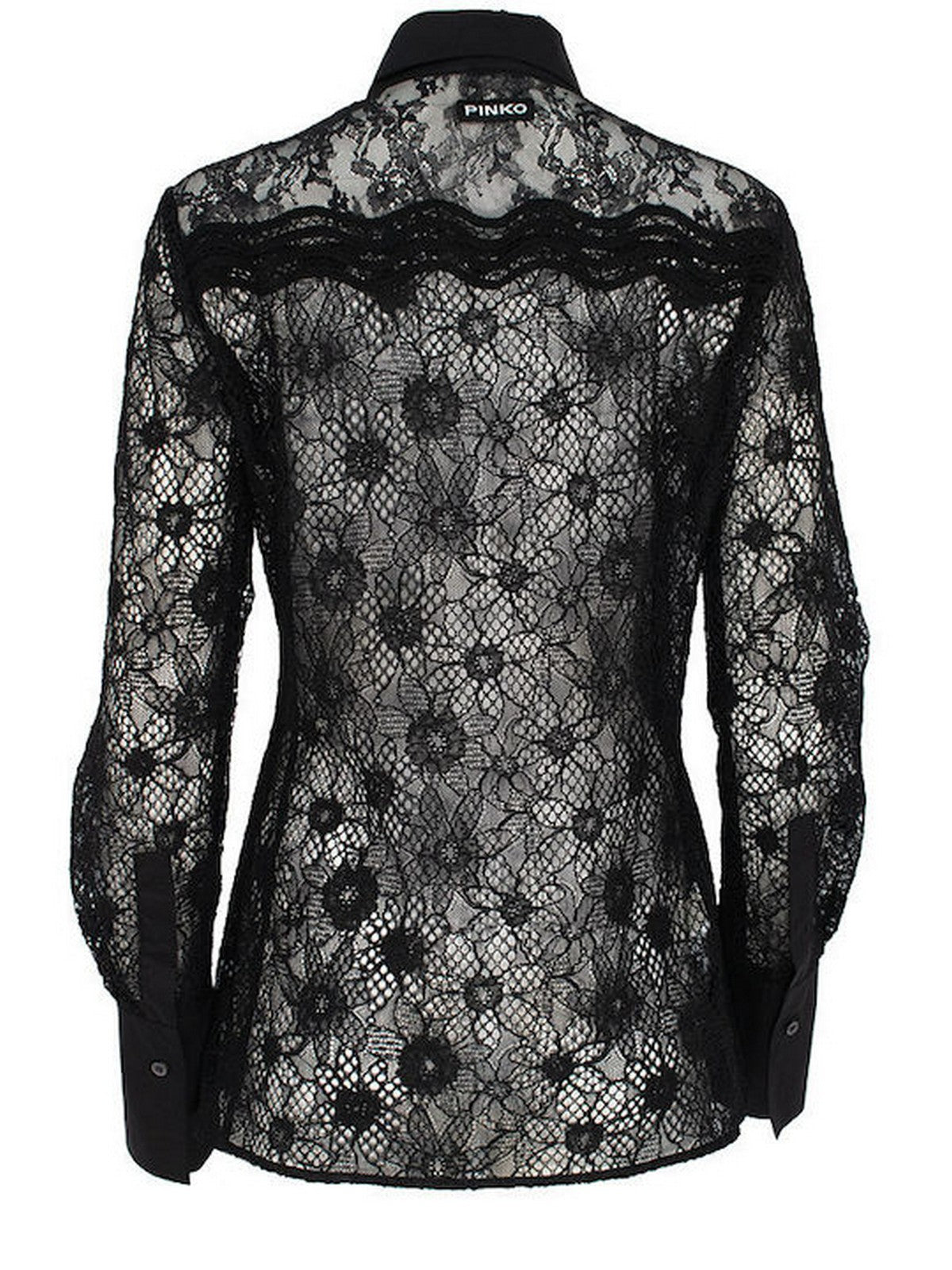 PINKO Camicia Donna COLINE CAMICIA PIZZO REBRODE 106600-A381 Z99 NERO LIMOUSINE