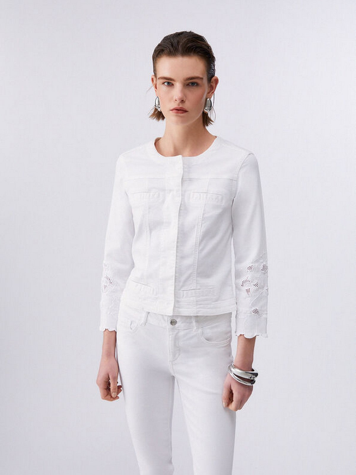 LIU JO WHITE Giubbino Donna  WA6262T367A P9255 Bco ottico ric.flowe