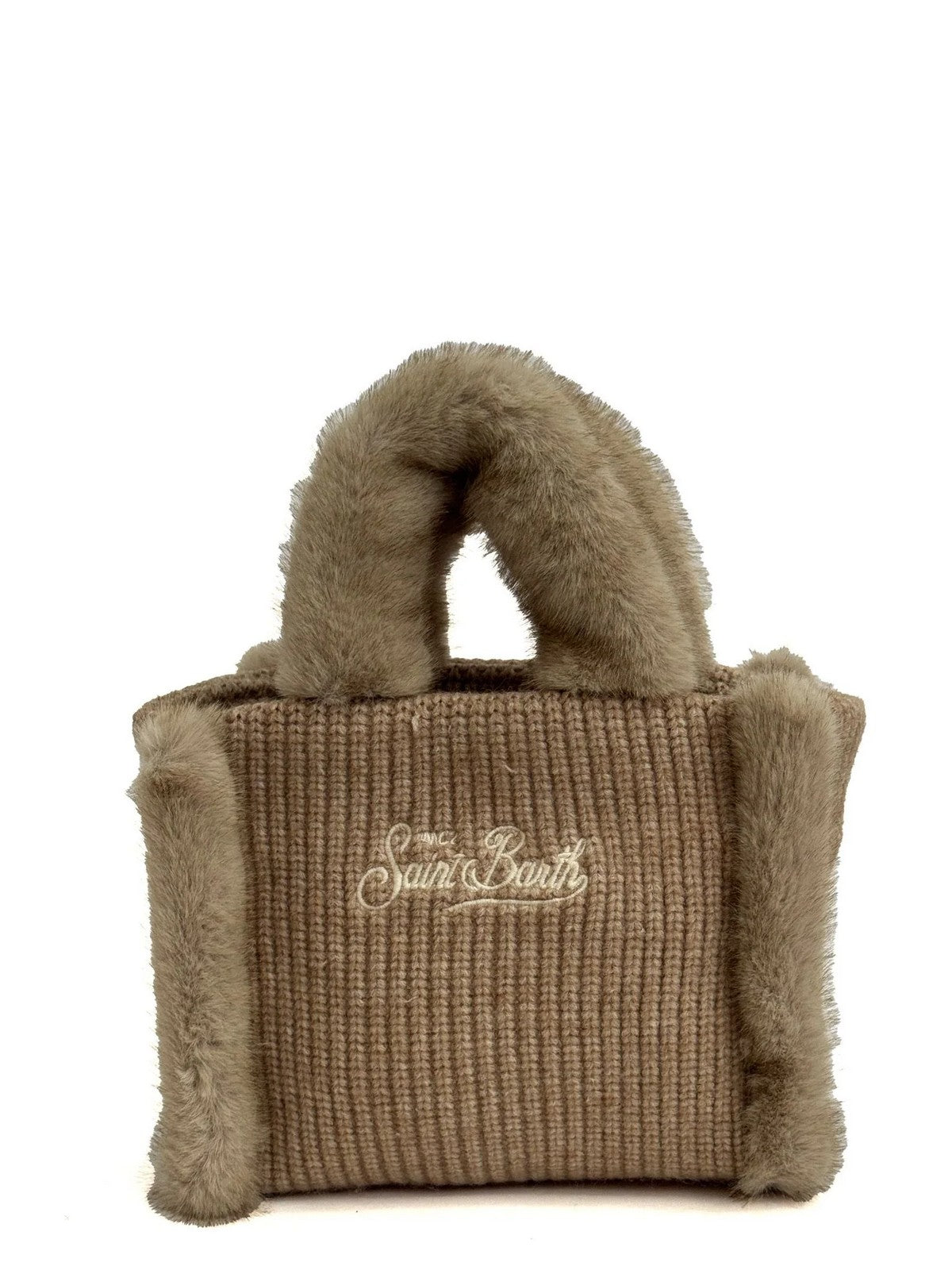 MC2 SAINT BARTH Borsa Donna  VANITY MINI SHEARLING RIB 00295I FUR 11 EMB