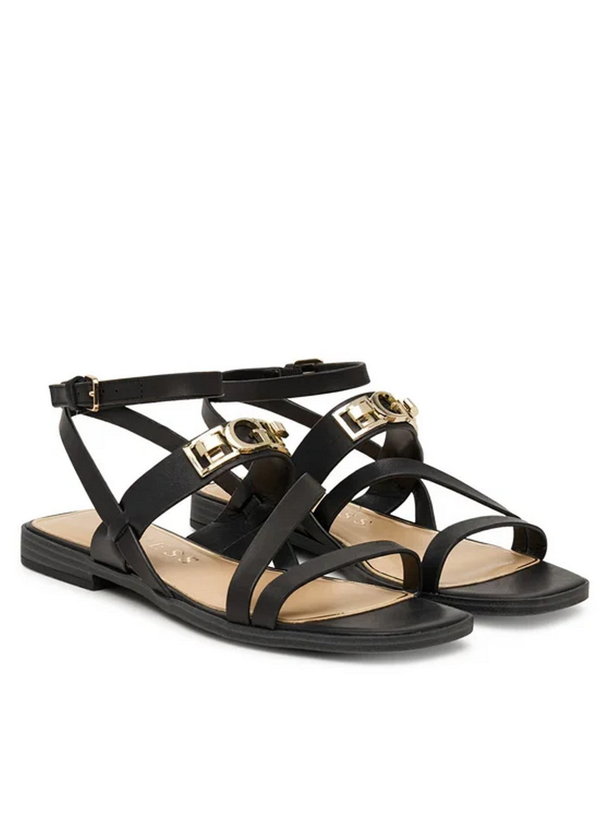 GUESS Sandalo Donna RULA FLJRUL LEA03 BLACK BLACK