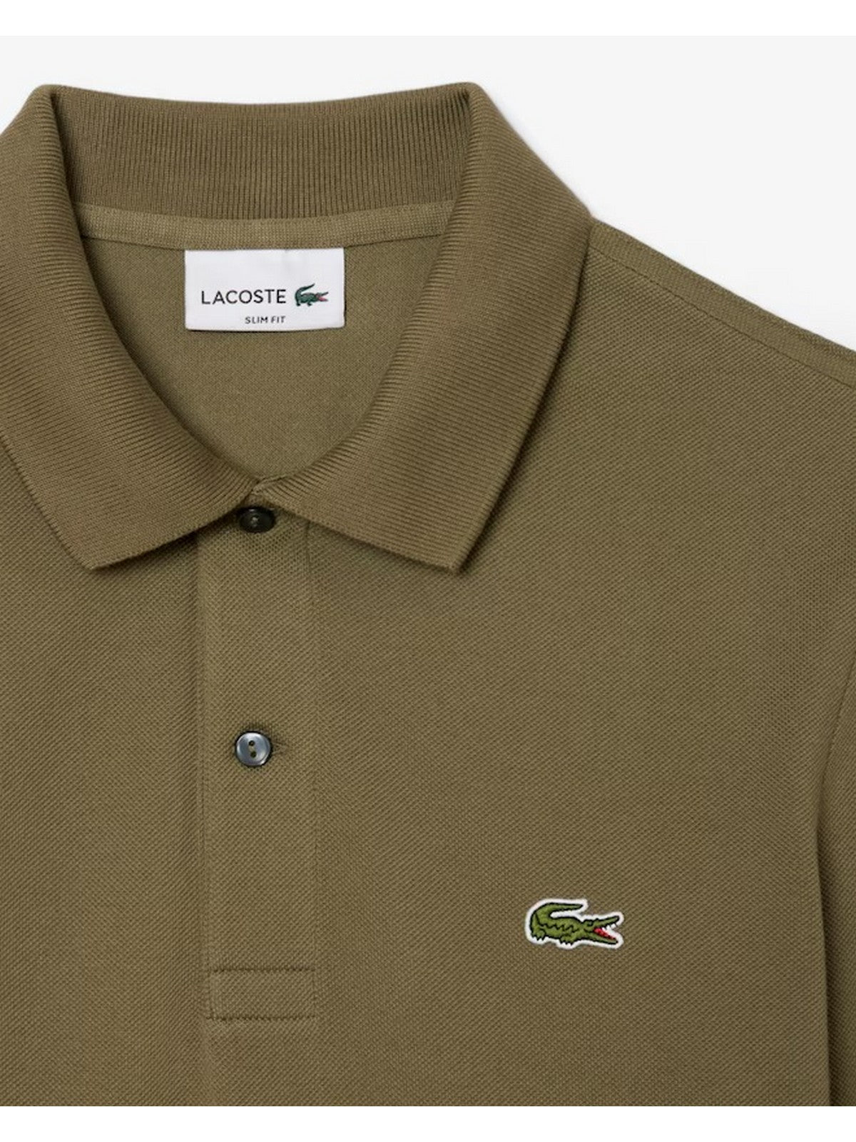 LACOSTE Polo Uomo  PH4013 E9F VERDE CACHI gioboutiqueweb