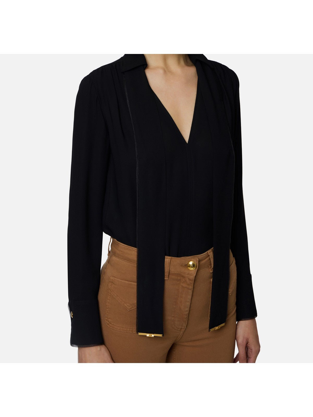 ELISABETTA FRANCHI Camicia Donna  CA14661E2 110 Nero