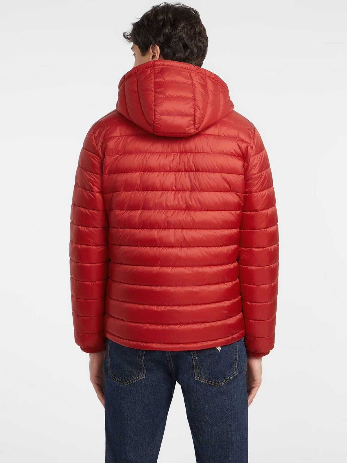 Zgadnij Piumino Men GJ Puffer z kapturem M4YL99 WG922 G585 Red