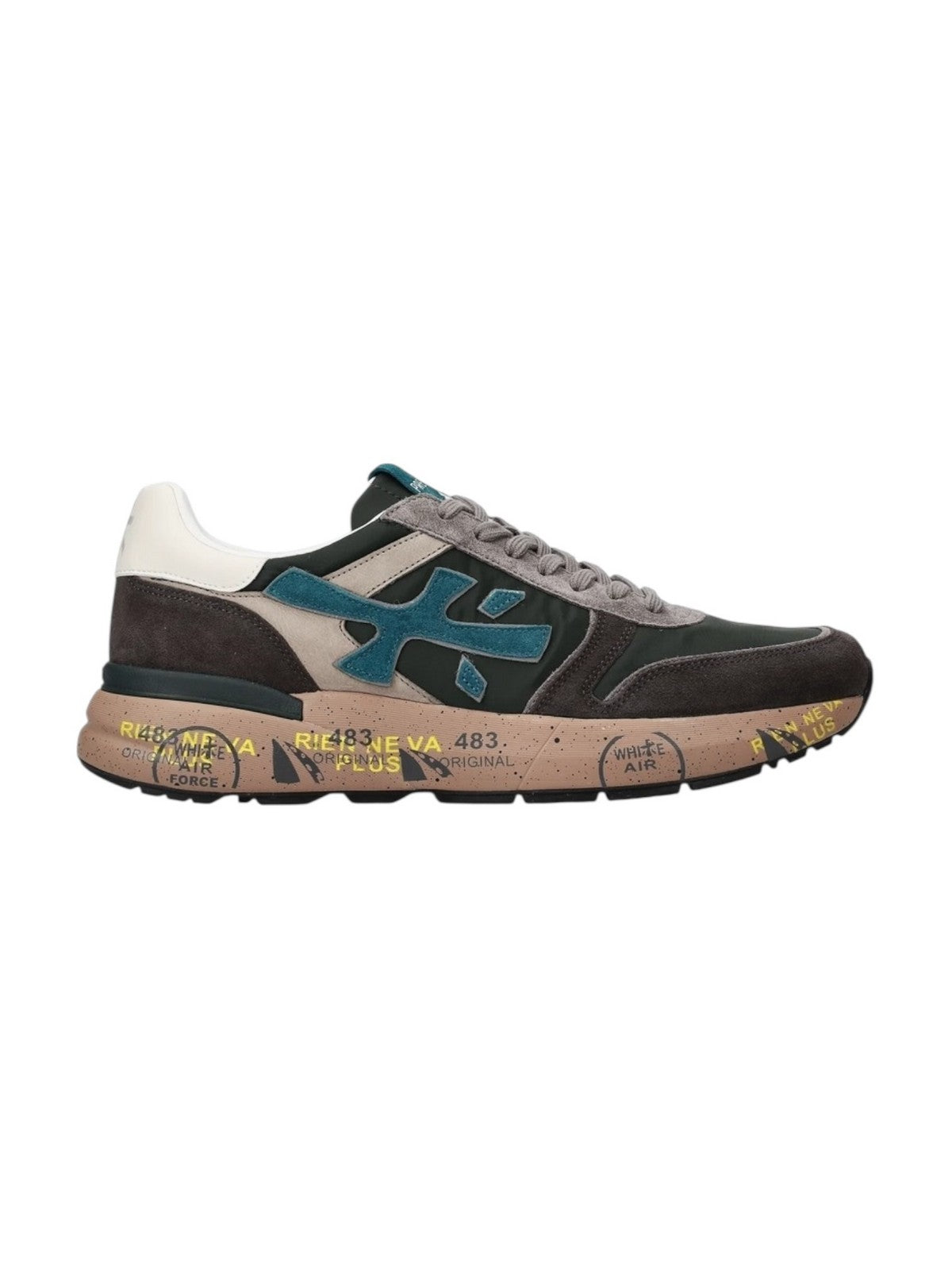PREMIATA Sneaker Uomo  MICK VAR 7864 DARK GREEN/DARK BROWN