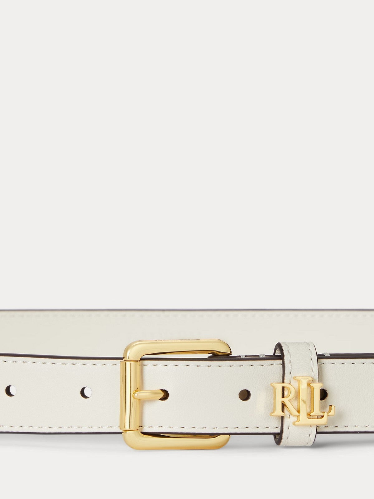 LAUREN RALPH LAUREN Cintura Donna LGO KPPER 25-BELT-SKINNY 412968763 010 SOFT WHITE/PB