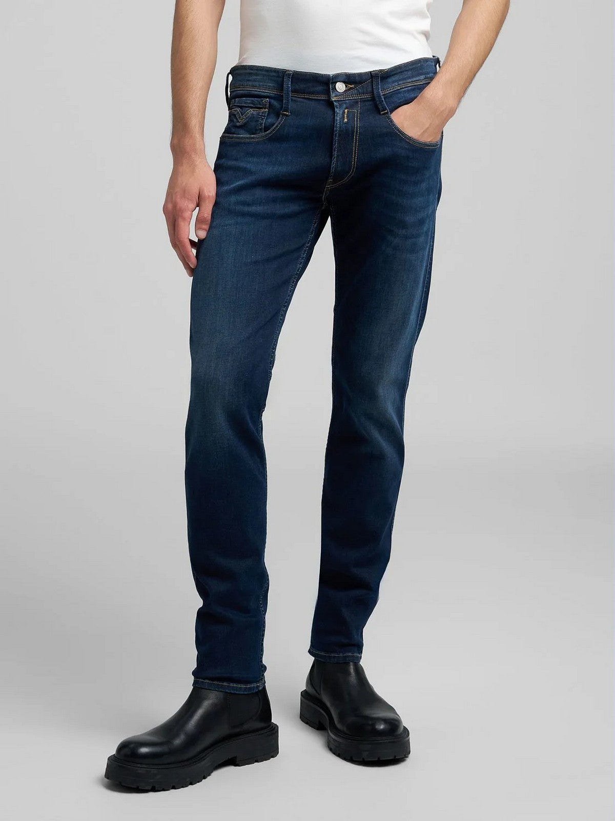 REPLAY Jeans Uomo ANBASS M914Y00041A900 007 DARK BLUE