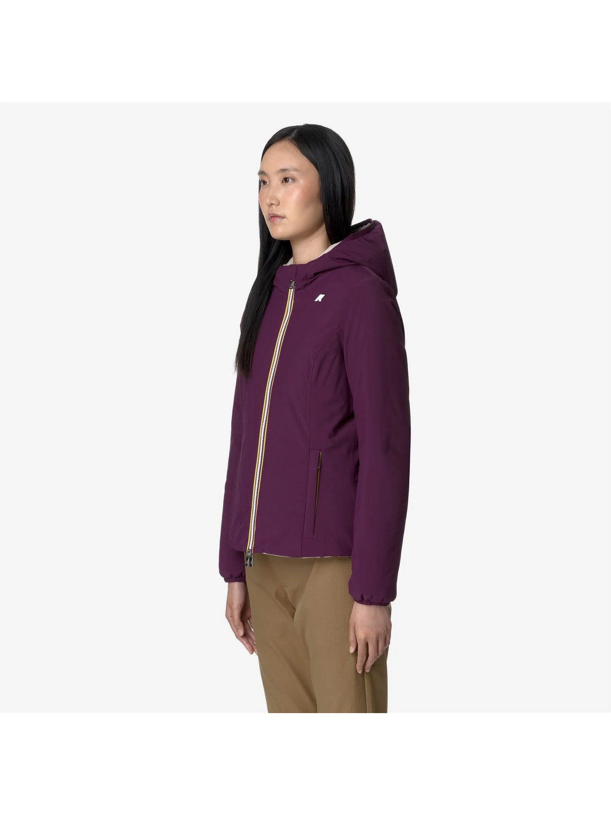 K-Way Jacket Women Lily St Warm Double K6128TW Au8 Viola