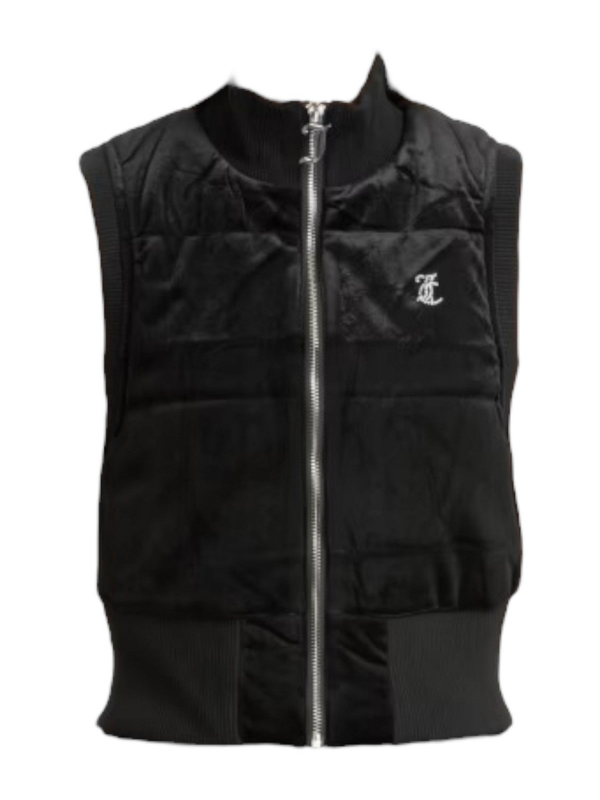 JUICY COUTURE Gilet Donna Thunder 00S Velour Gilet VIJH80456WPFJ00 Nero gioboutiqueweb