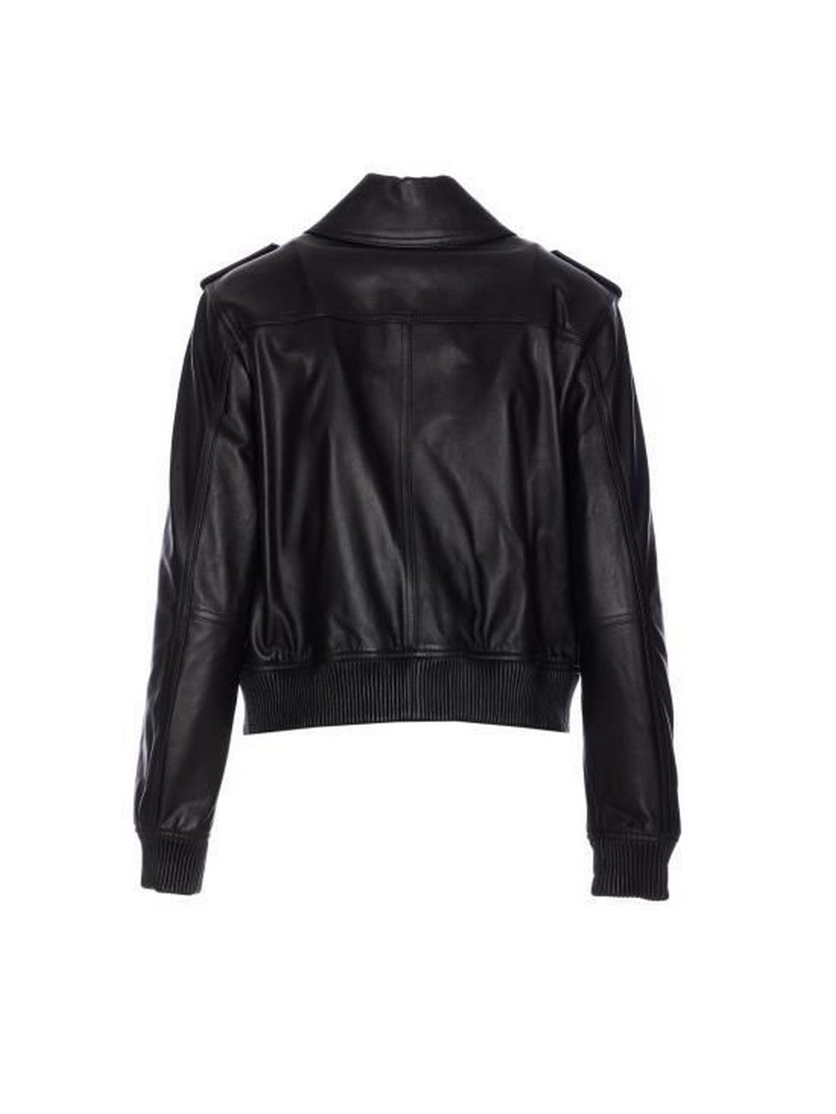 Michael Kors Women's Jacket Leather Blouson MT520iqfaf 001 Black