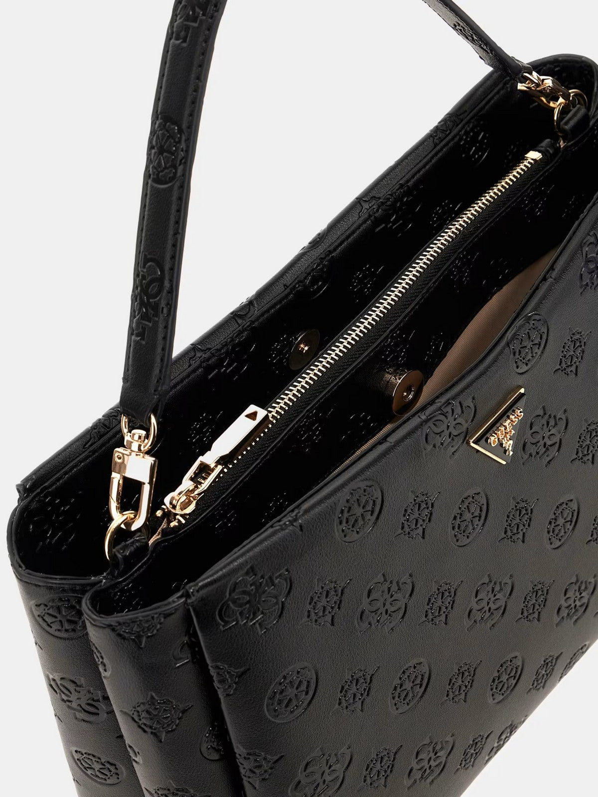 GUESS Borsa Donna TISHA LARGE GIRLFRIEND SATCHEL HWPD77 64070 BLO BLACK LOGO