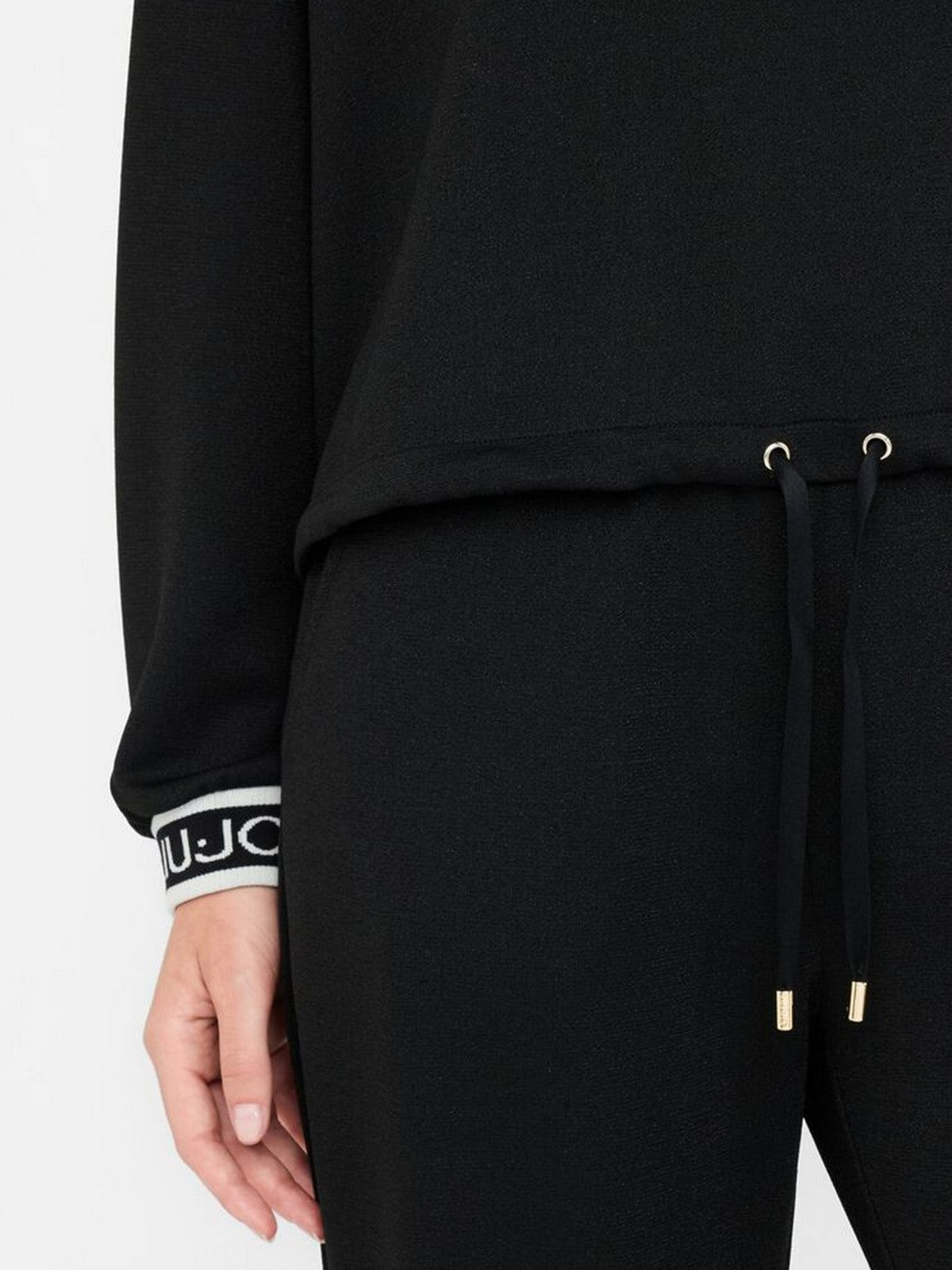 LIU JO SPORT Felpa Donna  TF5285J4747 R9342 Nero/nero lux