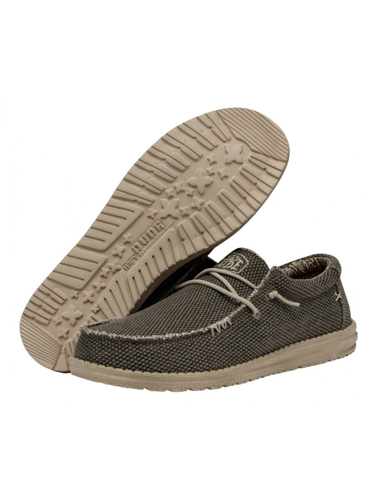 HEY DUDE Mocassin Homme Wally Tressé HD.40003 ARMY Vert