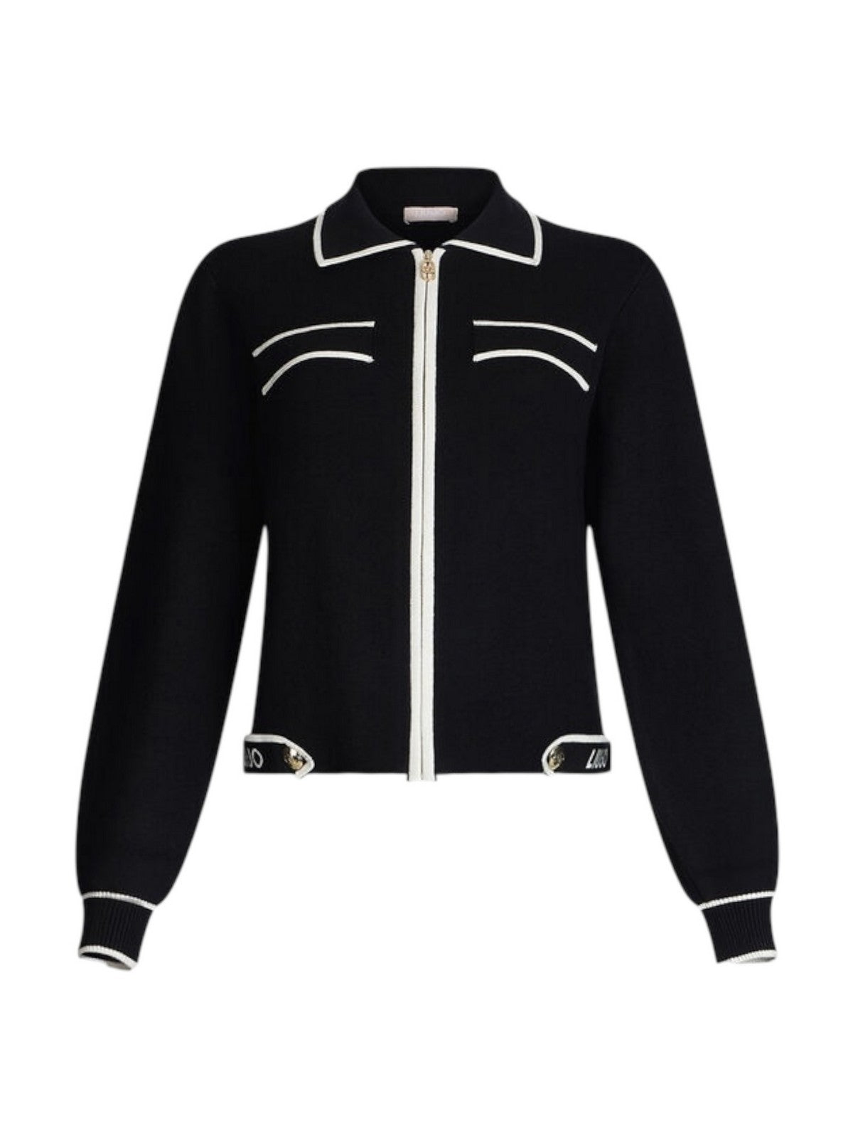 LIU JO SPORT Felpa Donna  TF5250MS59L 03N66 Nero/bianco latte