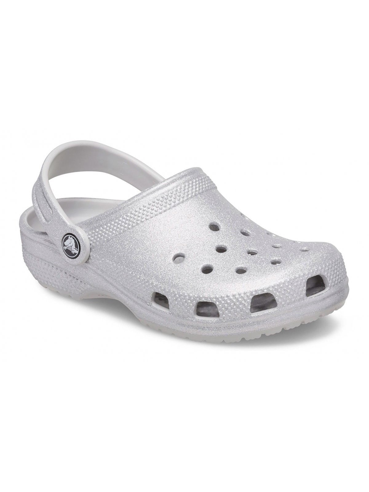 CROCS Pantoufle pour filles et garçons Classic Glitter Clog K 206993 0IC Argent