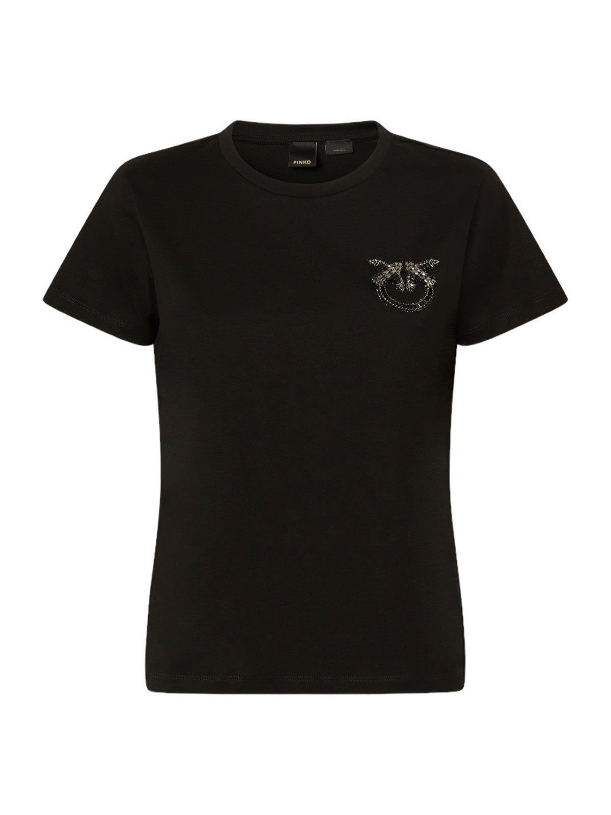 PINKO T-Shirt e Polo Donna Nambrone T-Shirt Jersey Logo B 103320-A24E Z99 Nero