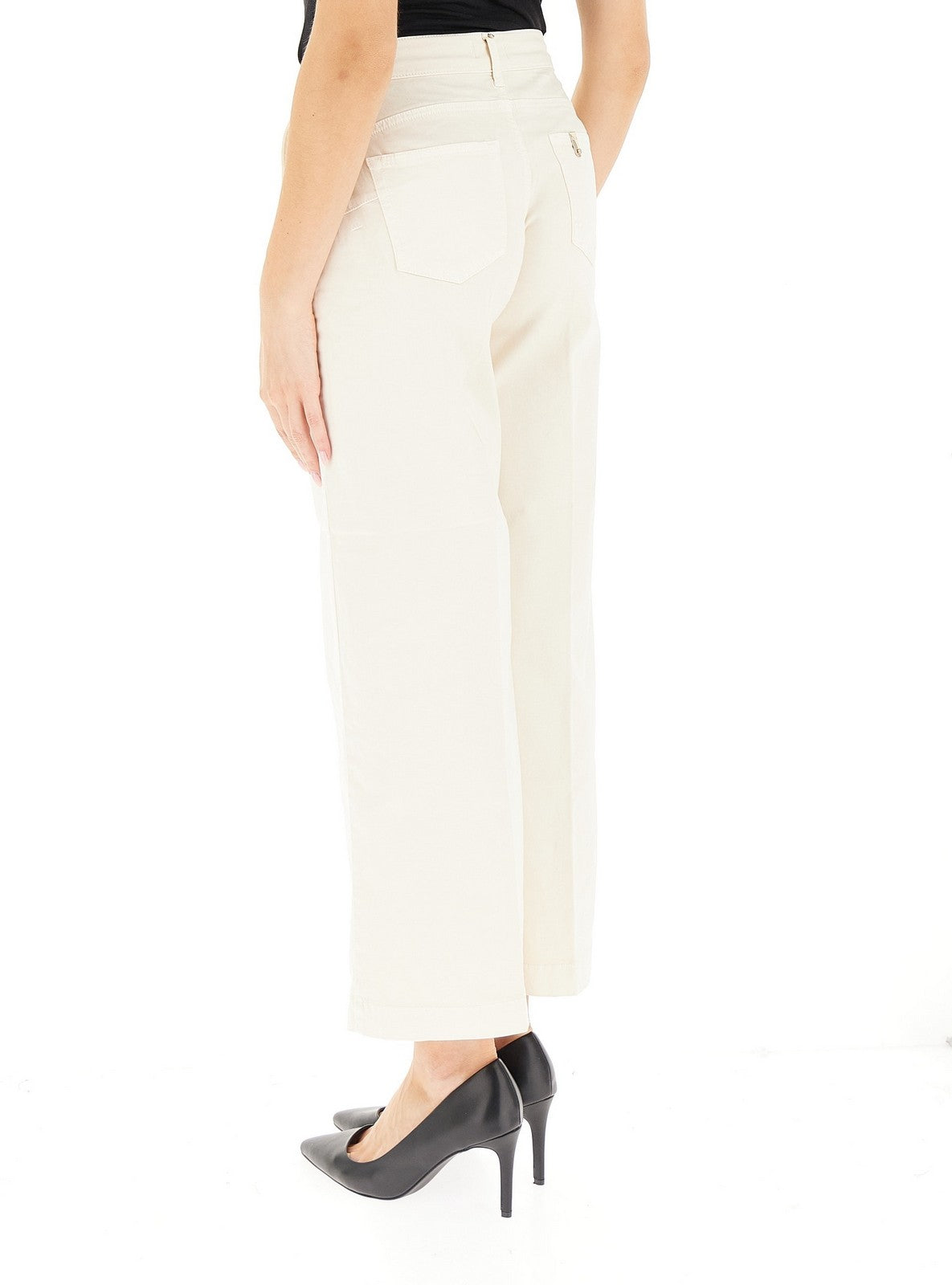 LIU JO WHITE Pantalone Donna  MF5406T8191 20304 NATURALE