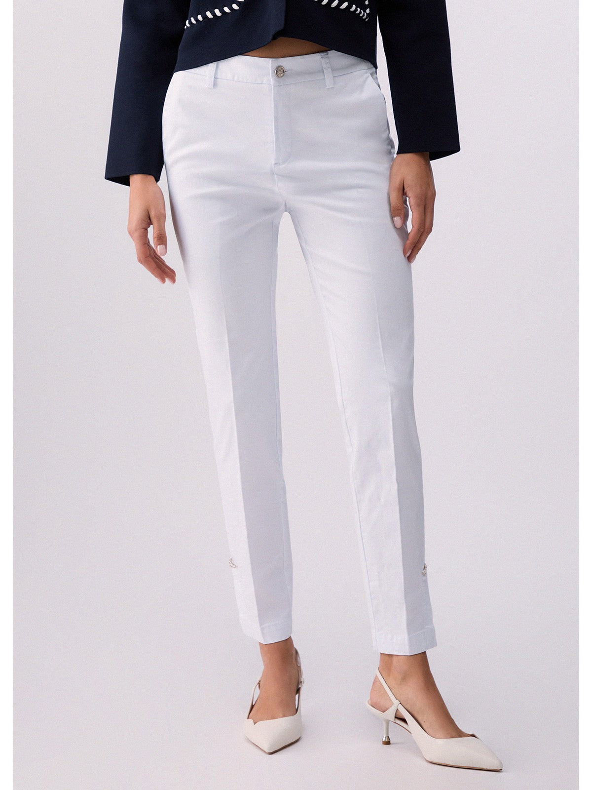 LIU JO WHITE Pantalone Donna  WA6474T373A 11111 BIANCO OTTICO