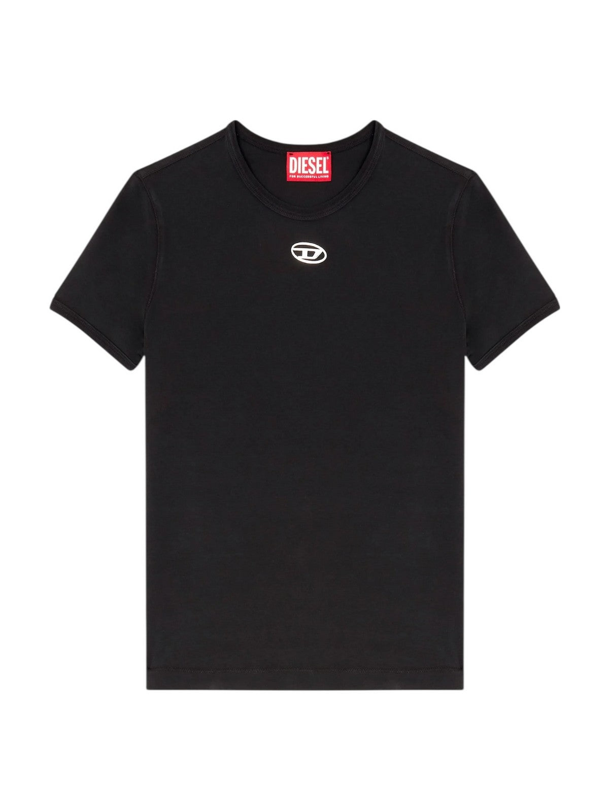 DIESEL T-shirt Donna T-UNCUTIESLONG-OD MAGLIETTA A19917 0AHQH 900 001 - BLACK