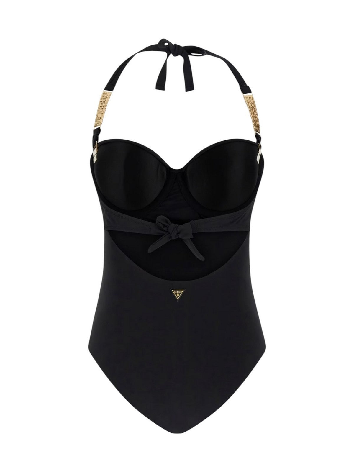 GUESS BEACHWEAR Costume da bagno Donna GAIA ONE PIECE SWIMSUIT E6GJ42 KG272 JBLK Jet Black A996 gioboutiqueweb