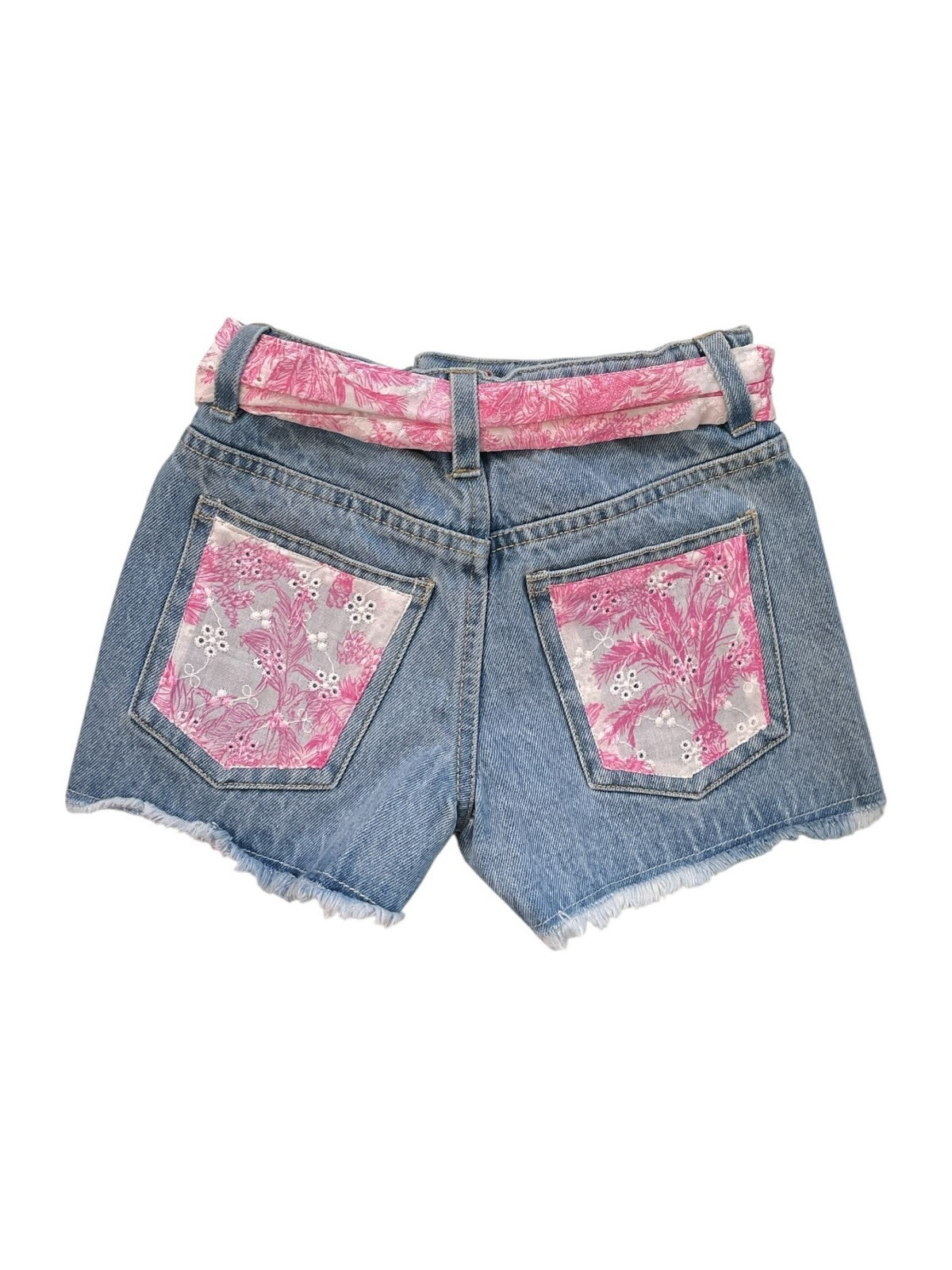 MC2 SAINT BARTH Pantaloncino Bambine e ragazze  KIKO JR 03337L DENIM SANGALLO FLEUR OCEANIA 2101