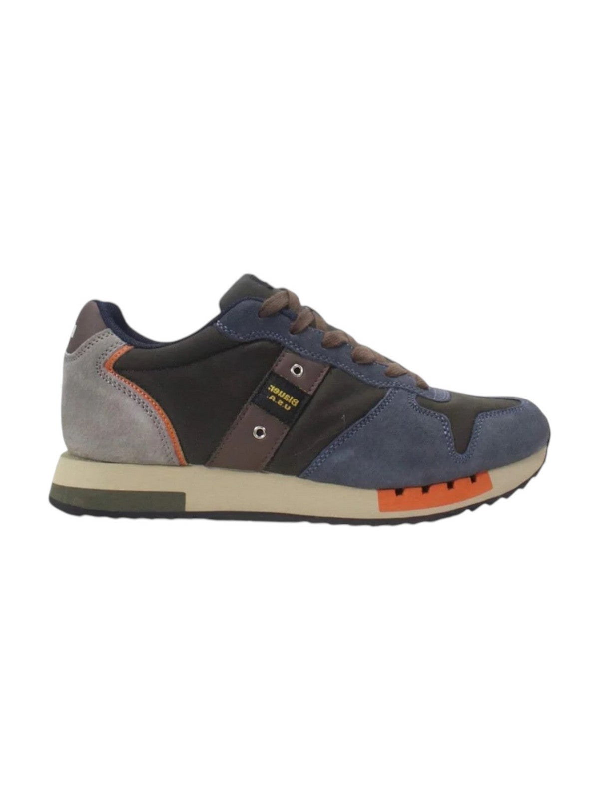 BLAUER Sneaker Uomo QUEENS F4QUEENS01/WAX NVY/MIL Blu gioboutiqueweb