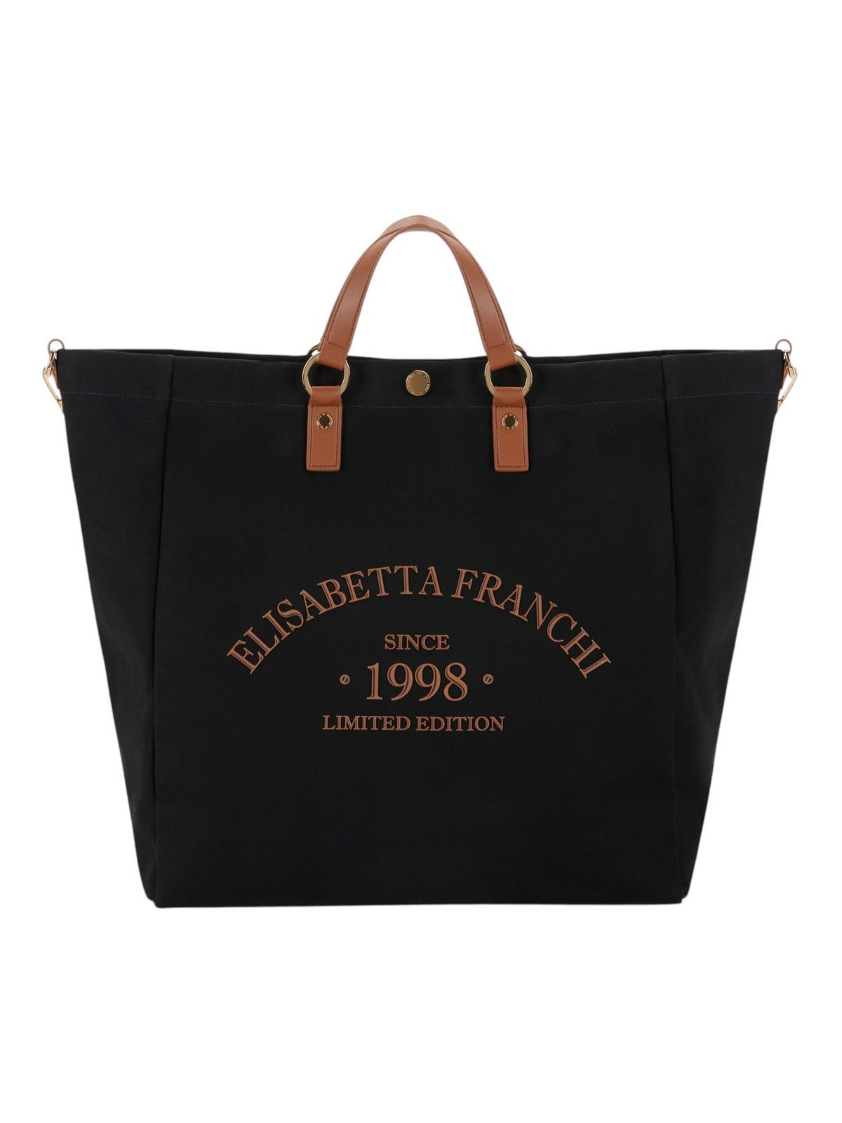 ELISABETTA FRANCHI Borsa Donna  BS14A62E2 B58 NERO/CUOIO