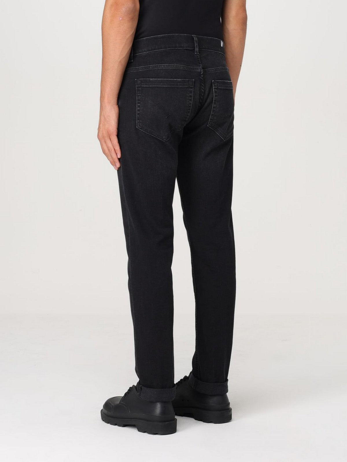 DONDUP Jeans Uomo PANTALONE GEORGE UP232 DSH337U HU3 999 Nero gioboutiqueweb