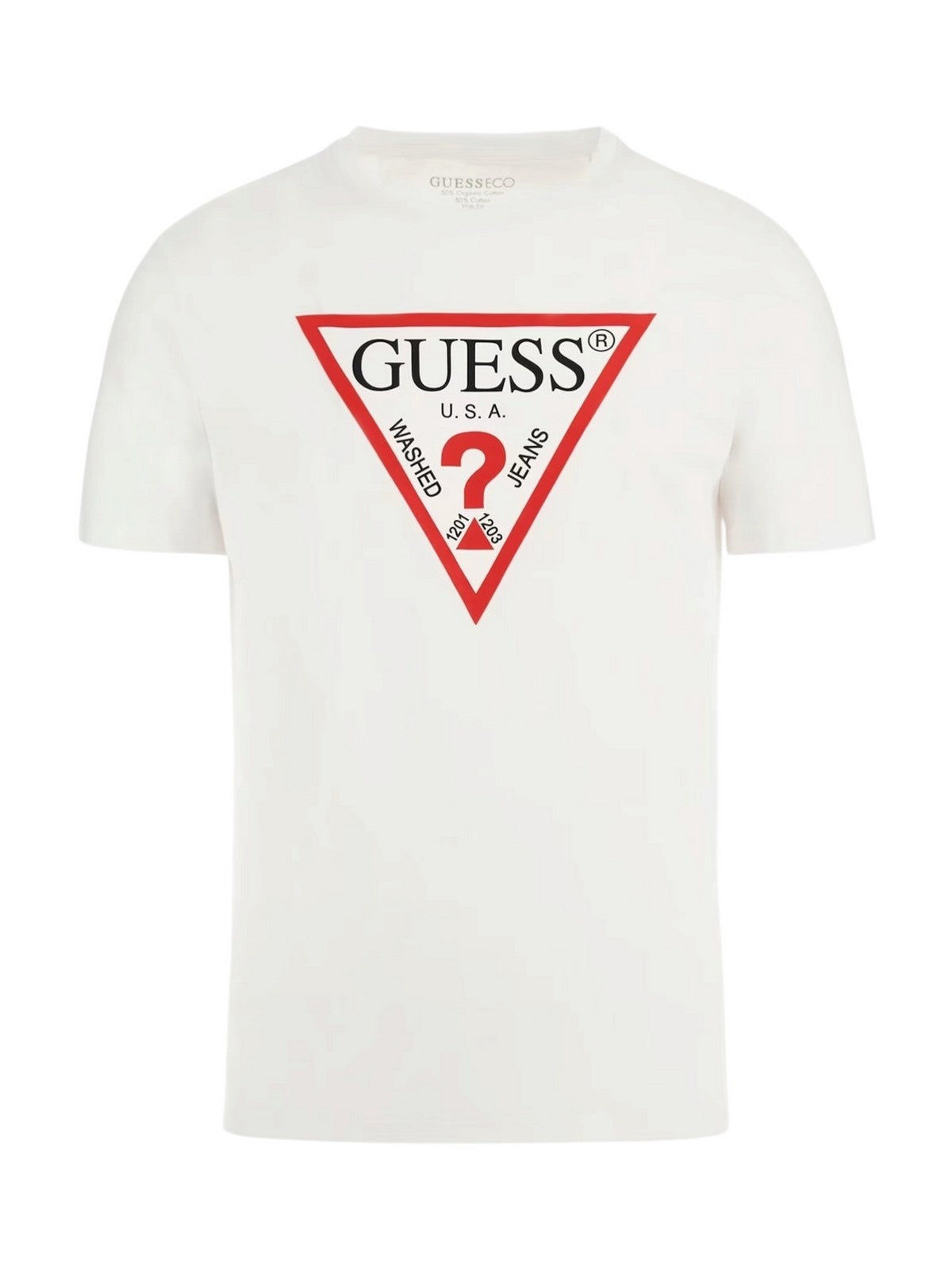 GUESS T-shirt Uomo CN SS ORIGINAL LOGO TEE M2YI71 I3Z14 G011 PURE WHITE