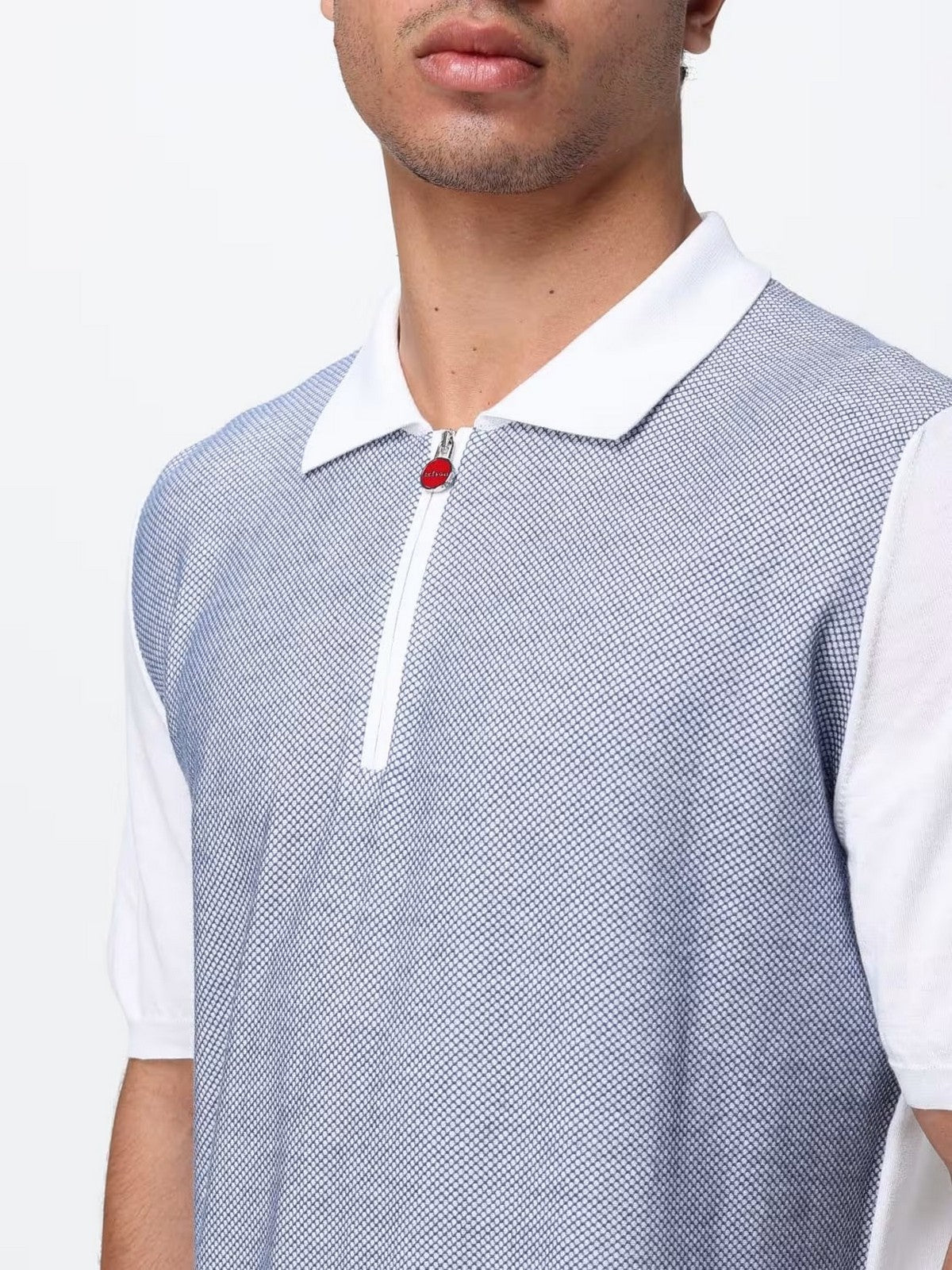 KITON Polo Uomo  UMK0931A0215008 WHITE/IVORY