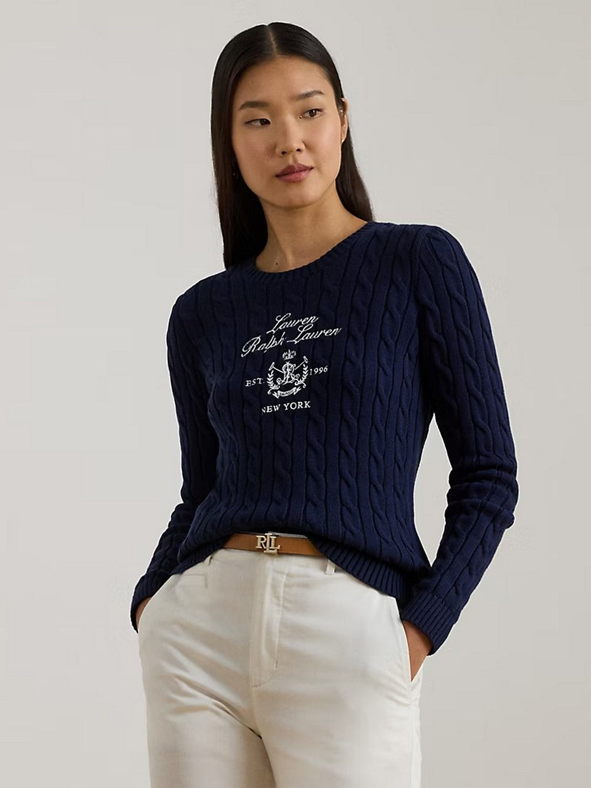 LAUREN RALPH LAUREN Camisa Mujer RINETT-MANGA LARGA-PULLOVER 200P03508 001 REFINED NAVY
