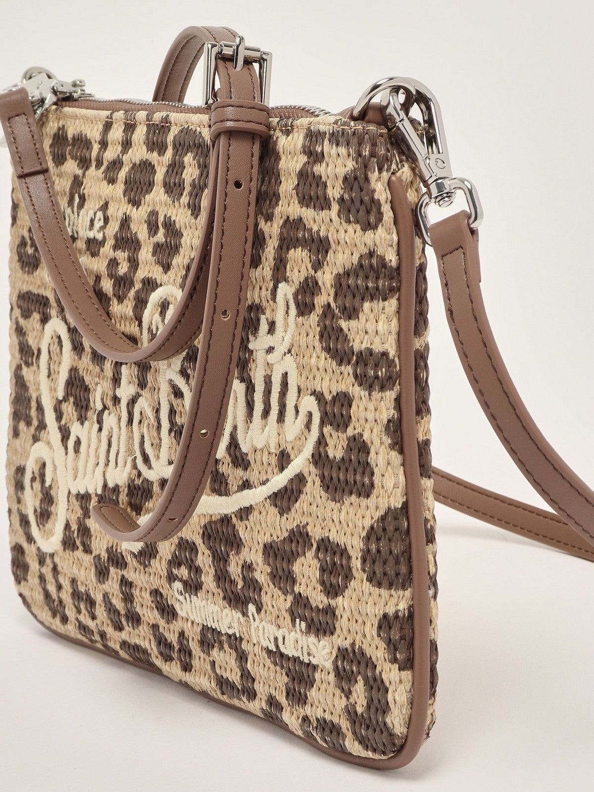 MC2 SAINT BARTH Borsa Donna  PARISIENNE STRAW 00349L LEOPARD 18 EMB