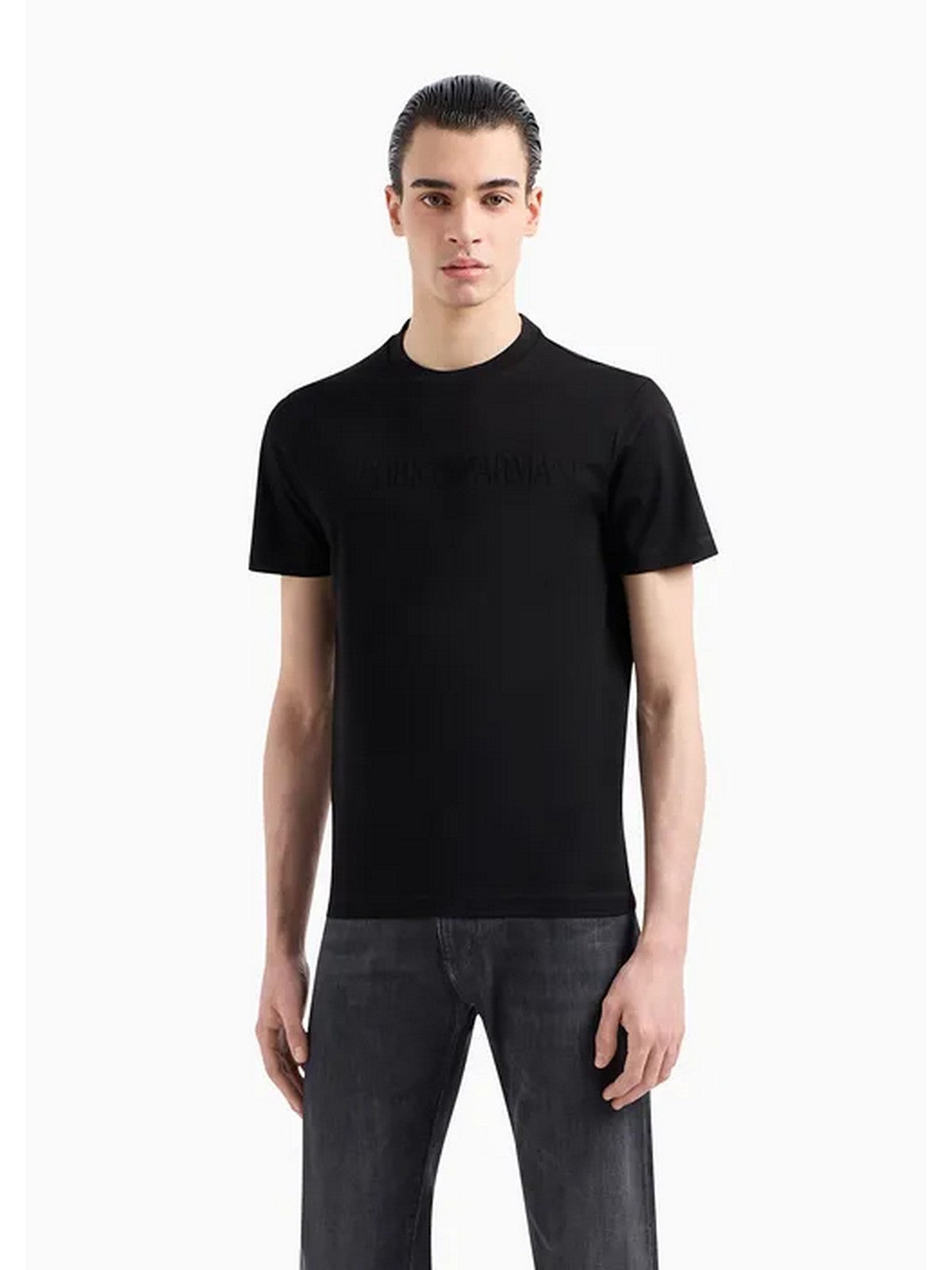 Emporio Armani Camiseta y polo para hombres 8n1td2 1Jgyz 0021 Negro