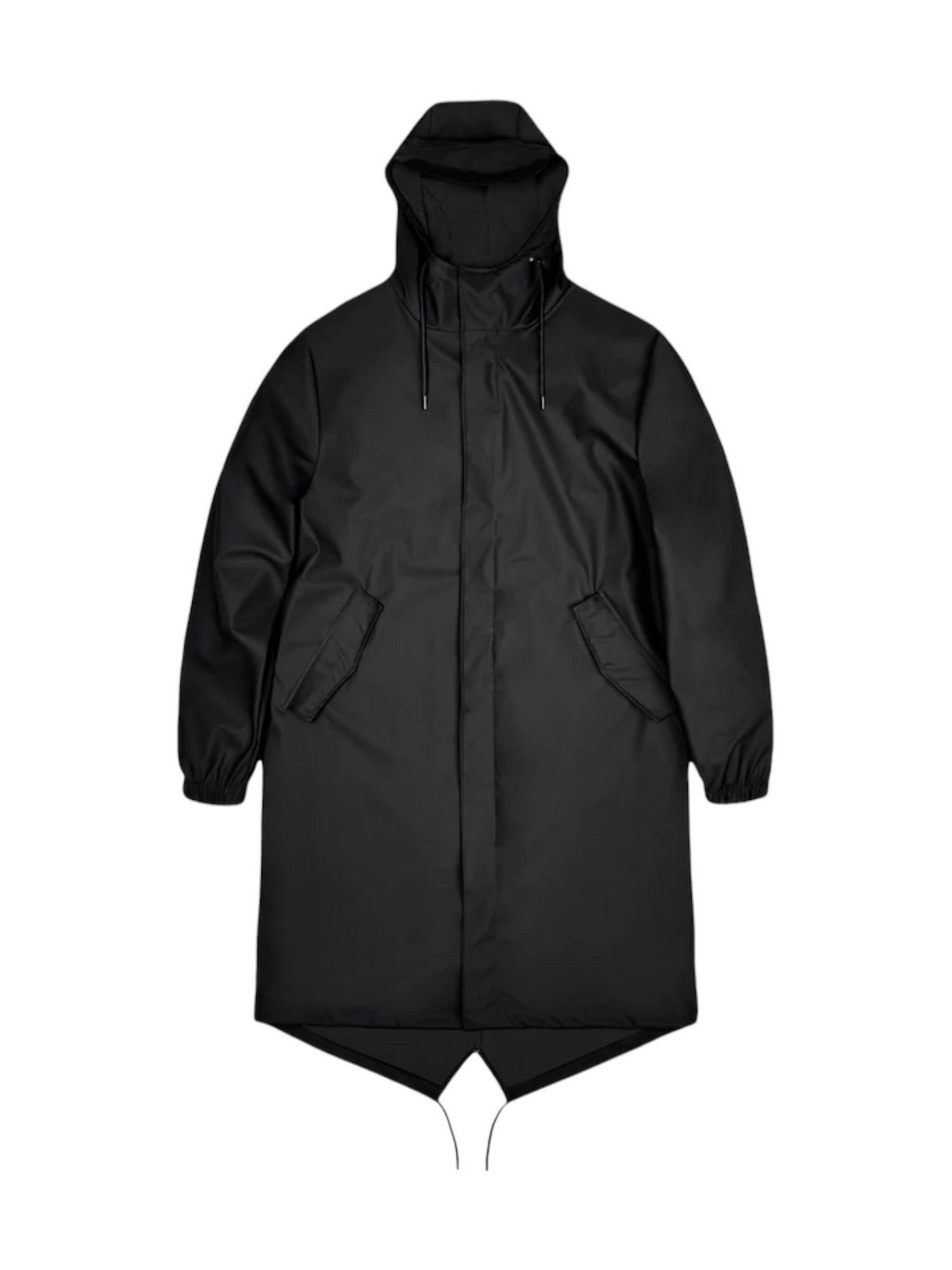 Rains unisex jacket adult fishtail parka 18140 bla black