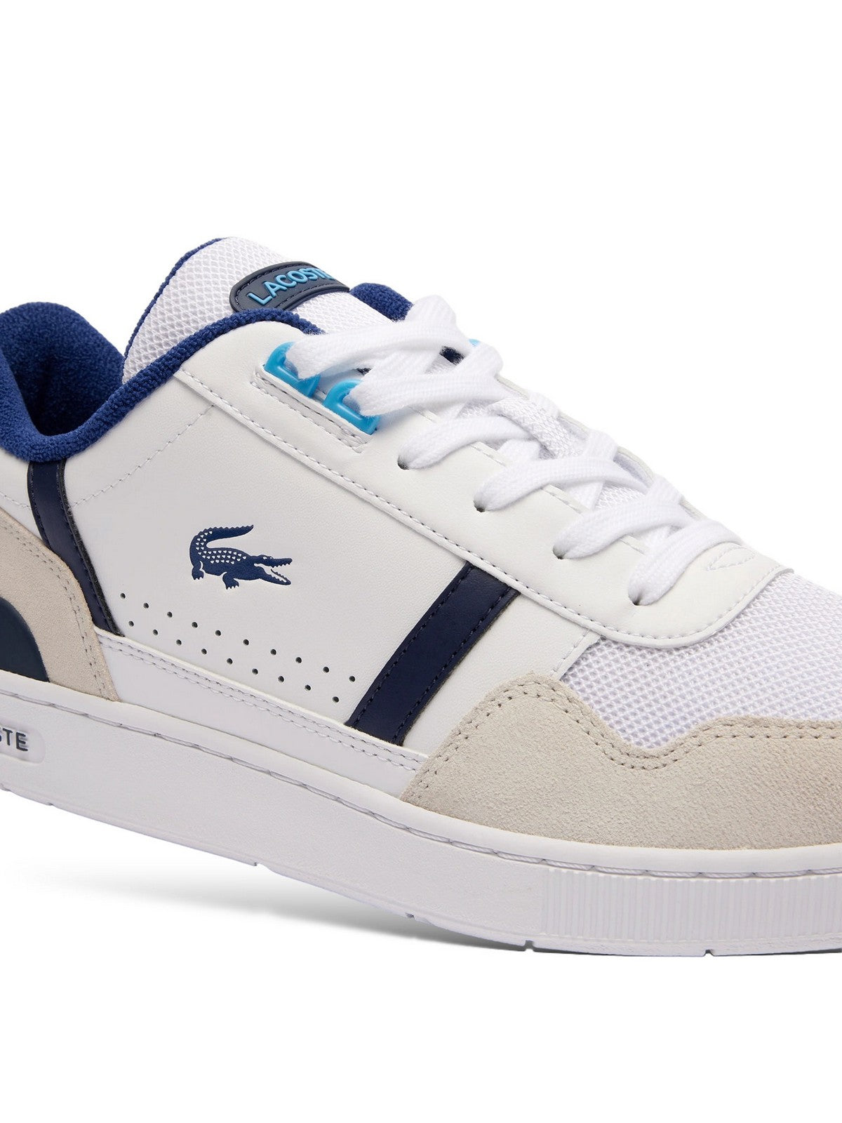 LACOSTE Baskets Homme T-CLIP 124 5 SMA 747SMA0071 080 Blanc