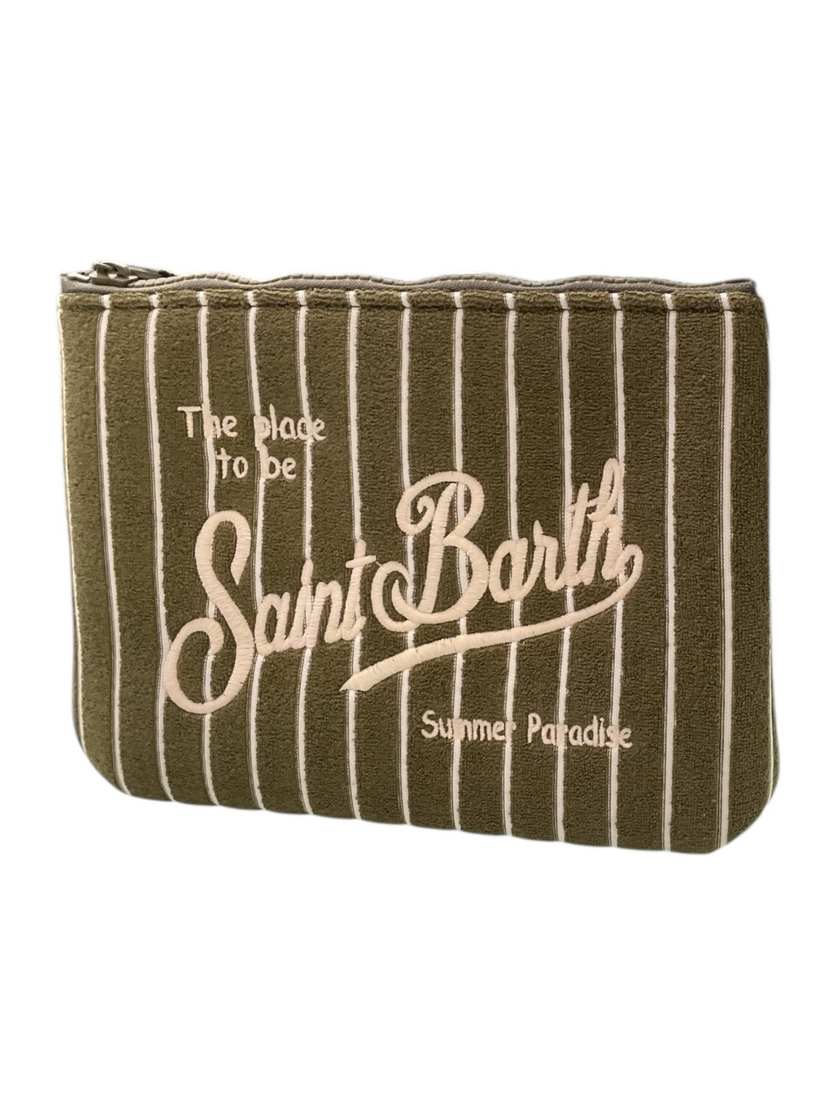 MC2 SAINT BARTH Pochette Unisex adulto  ALINE SPONGE 00529L TERRY EMBOSSED STRIPES TINY V 52 EMB