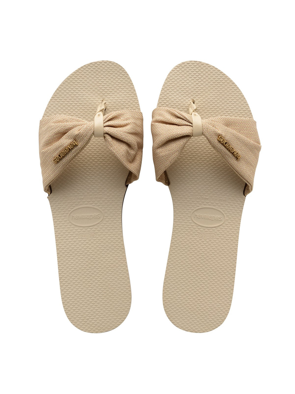 Havaianas Flip Flops Frau hav. Sie St Tropez Shine 4145627.0121 Beige