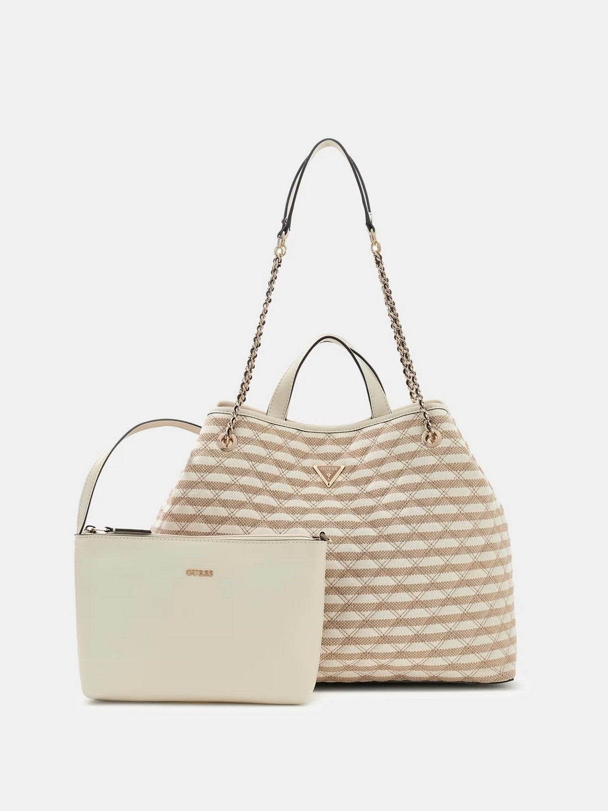 GUESS Borsa Donna GIULLY II LARGE 2 IN 1 TOTE HWAG96 73290 TMU TAUPE MULTI