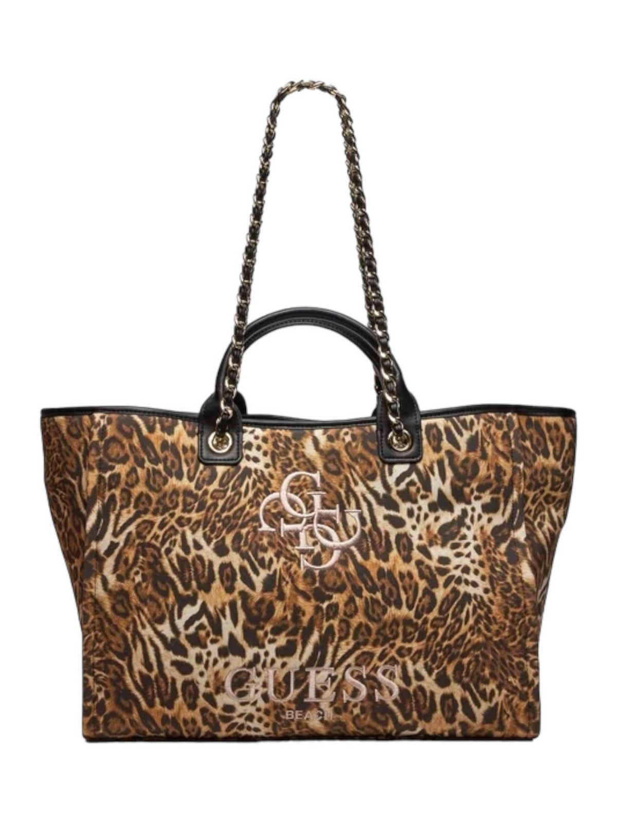 GUESS BEACHWEAR borsa mare Donna Canvas Printed Bag E4GZ17 WFCE0 P122 Marrone