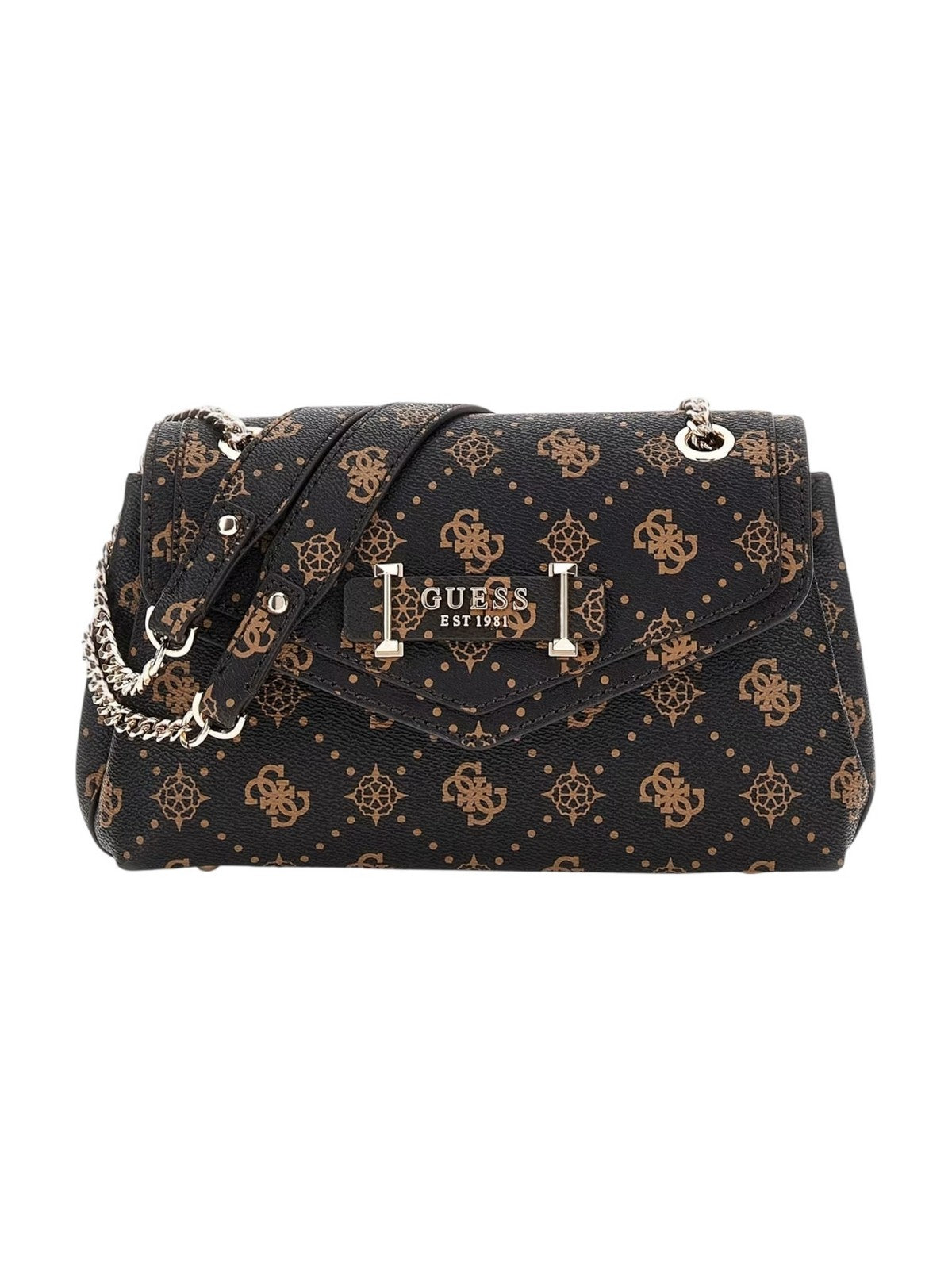 GUESS Borsa Donna SILIA CONVERTIBLE XBODY FLAP HWGP98 90210 ESL ESPRESSO LOGO