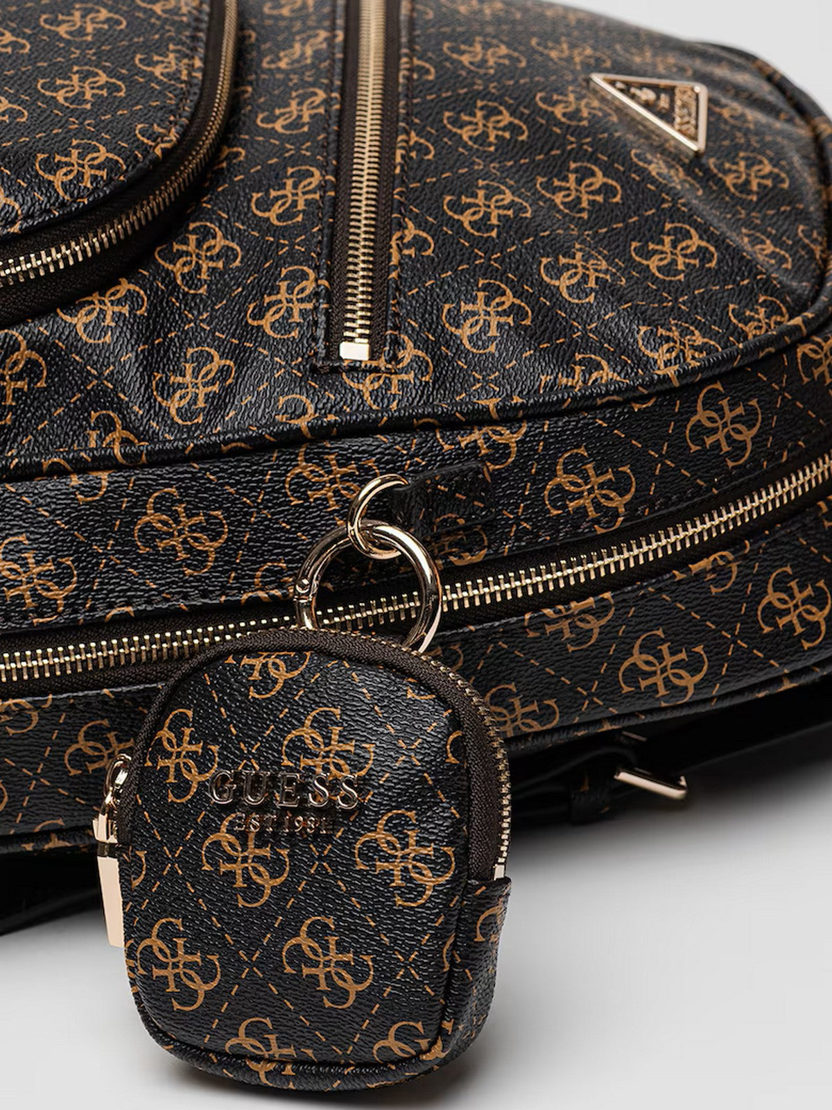 GUESS Zaino Donna POWER PLAY II LRG TECH BCKPCK HWQG71 24350 BNL BROWN LOGO