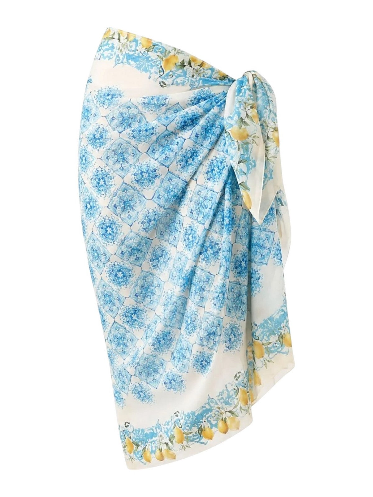 MC2 SAINT BARTH Pareo Donna  THAITI 09736L SILK VOILE LEMON MAJ 34
