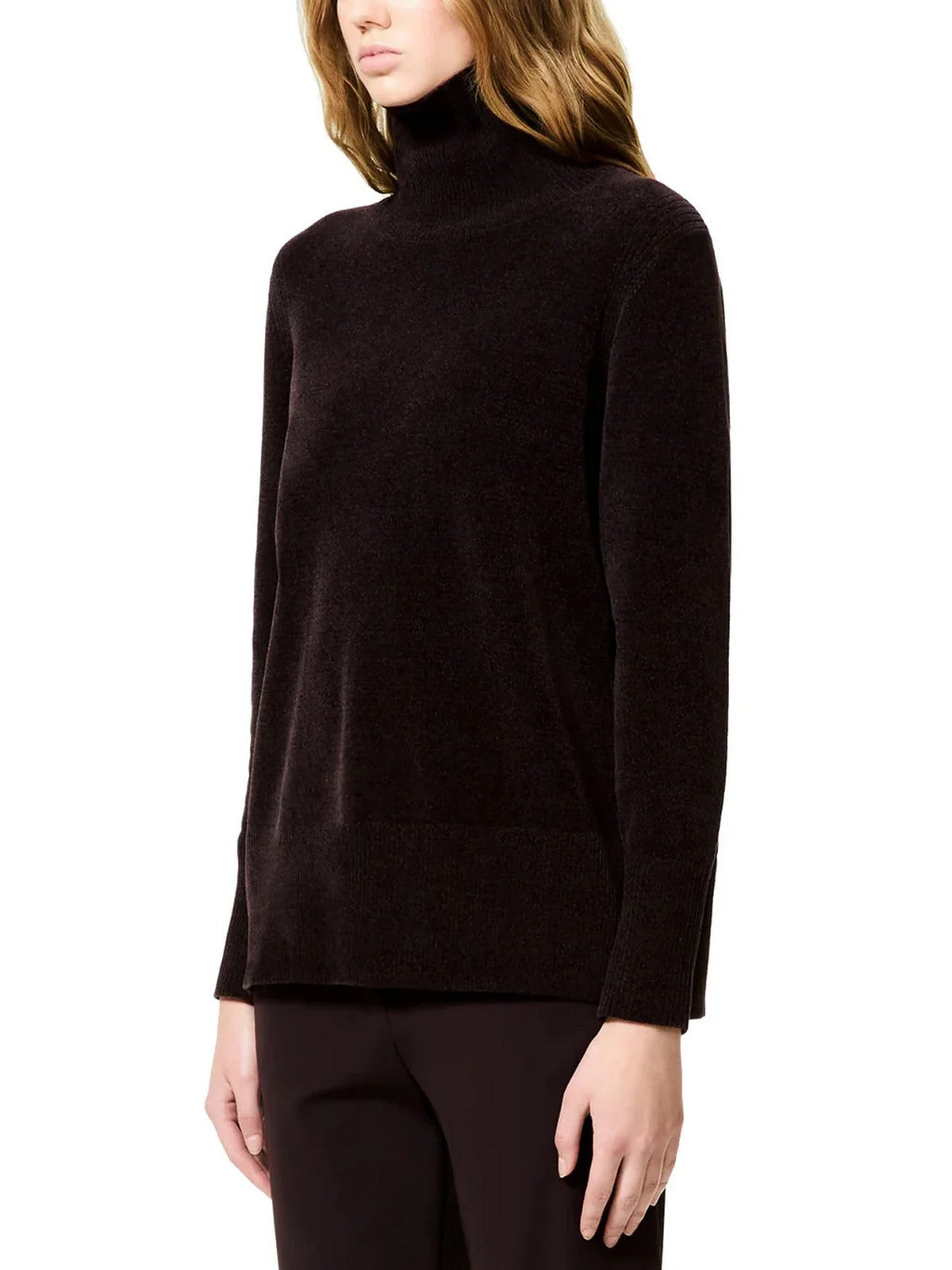 RRD Maglione dolcevita Donna velvet vent turtleneck wom knit W25631 10 10 BLACK