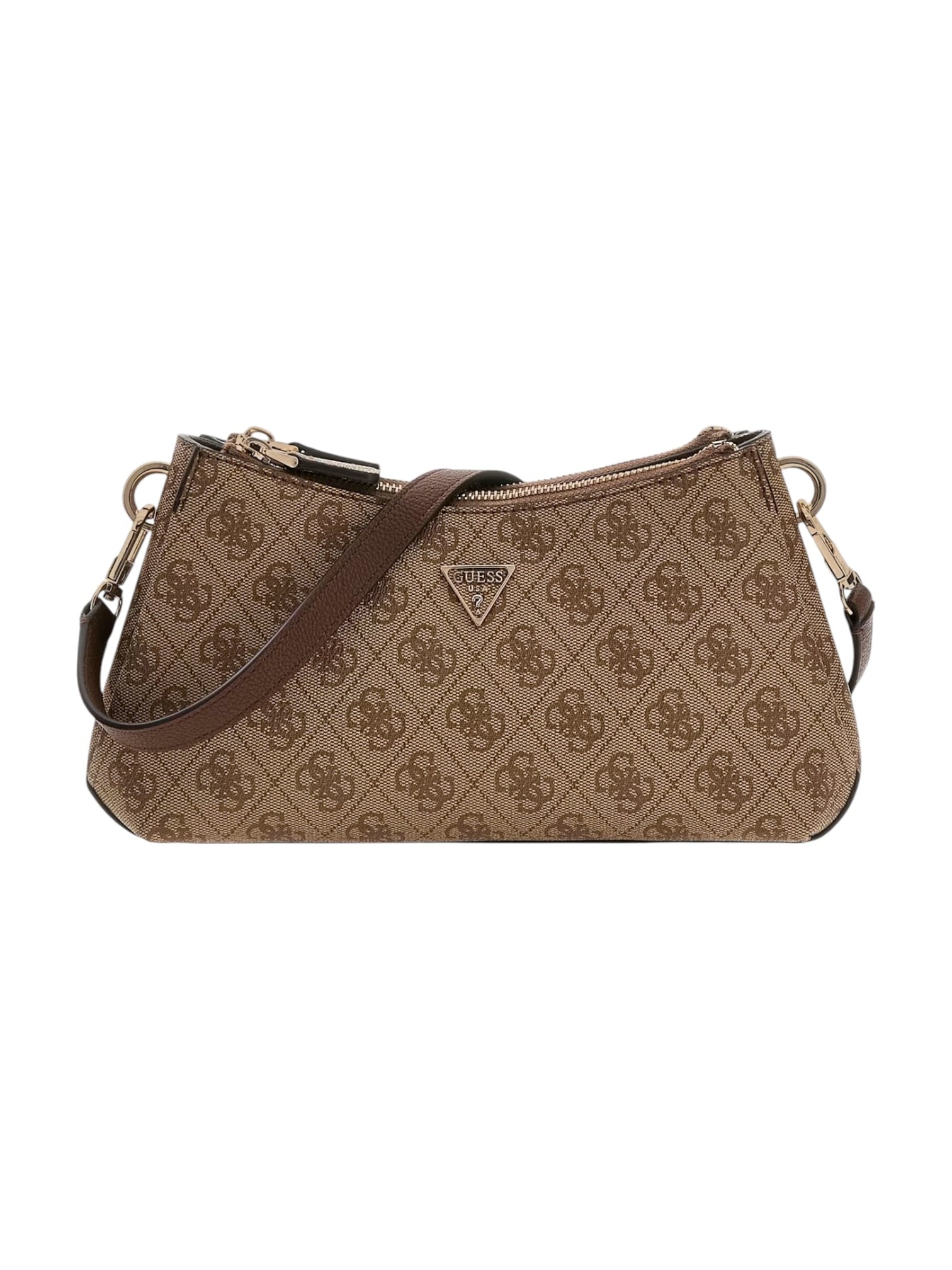 GUESS Borsa Donna NOELLE II 3 COMP SHLDR XBODY HWBG96 72730 LGW LATTE LOGO/BROWN