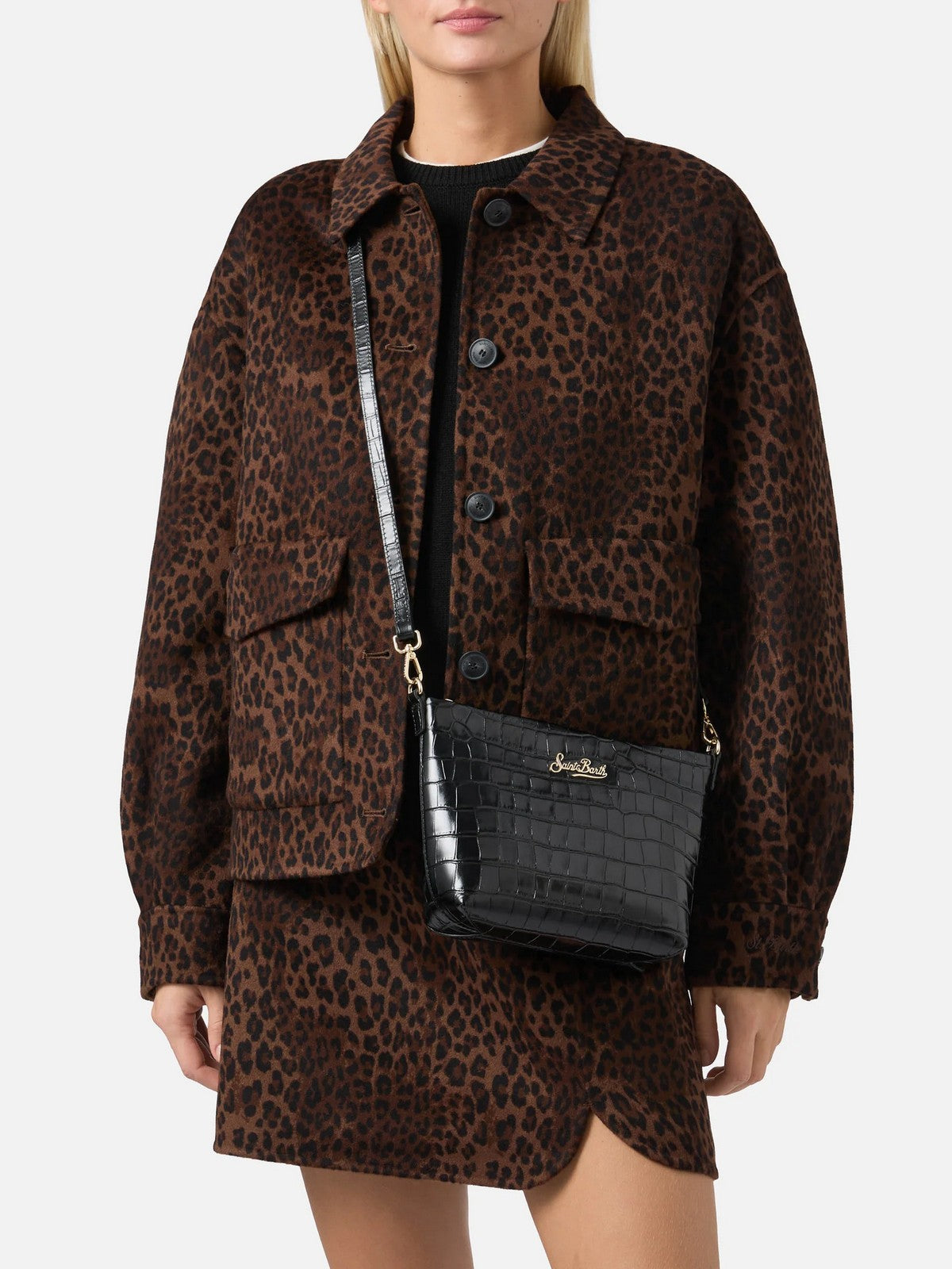 MC2 SAINT BARTH Pochette Donna  ALINE BAG 00645I PRINTED CROCO LEATHER 00