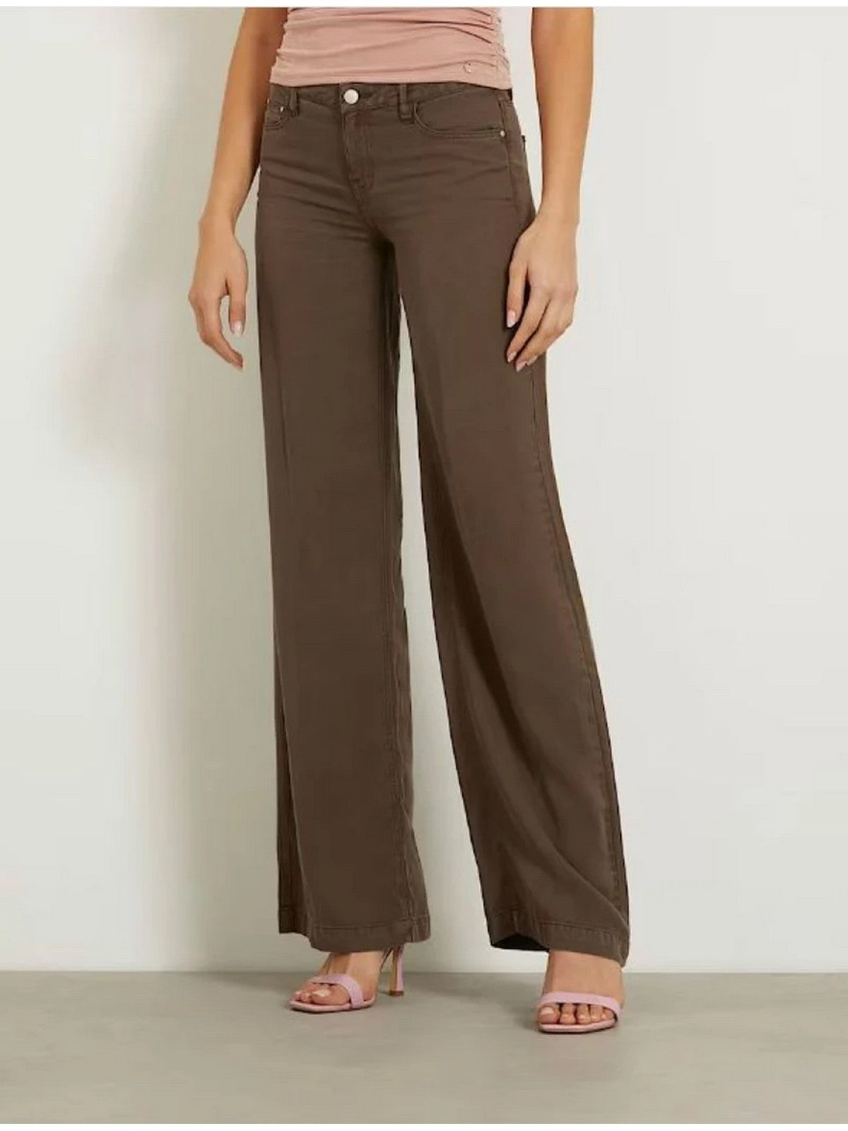 GUESS Pantalone Donna SEXY PALAZZO W4GA96 WDP85 G1EB REGAL BROWN