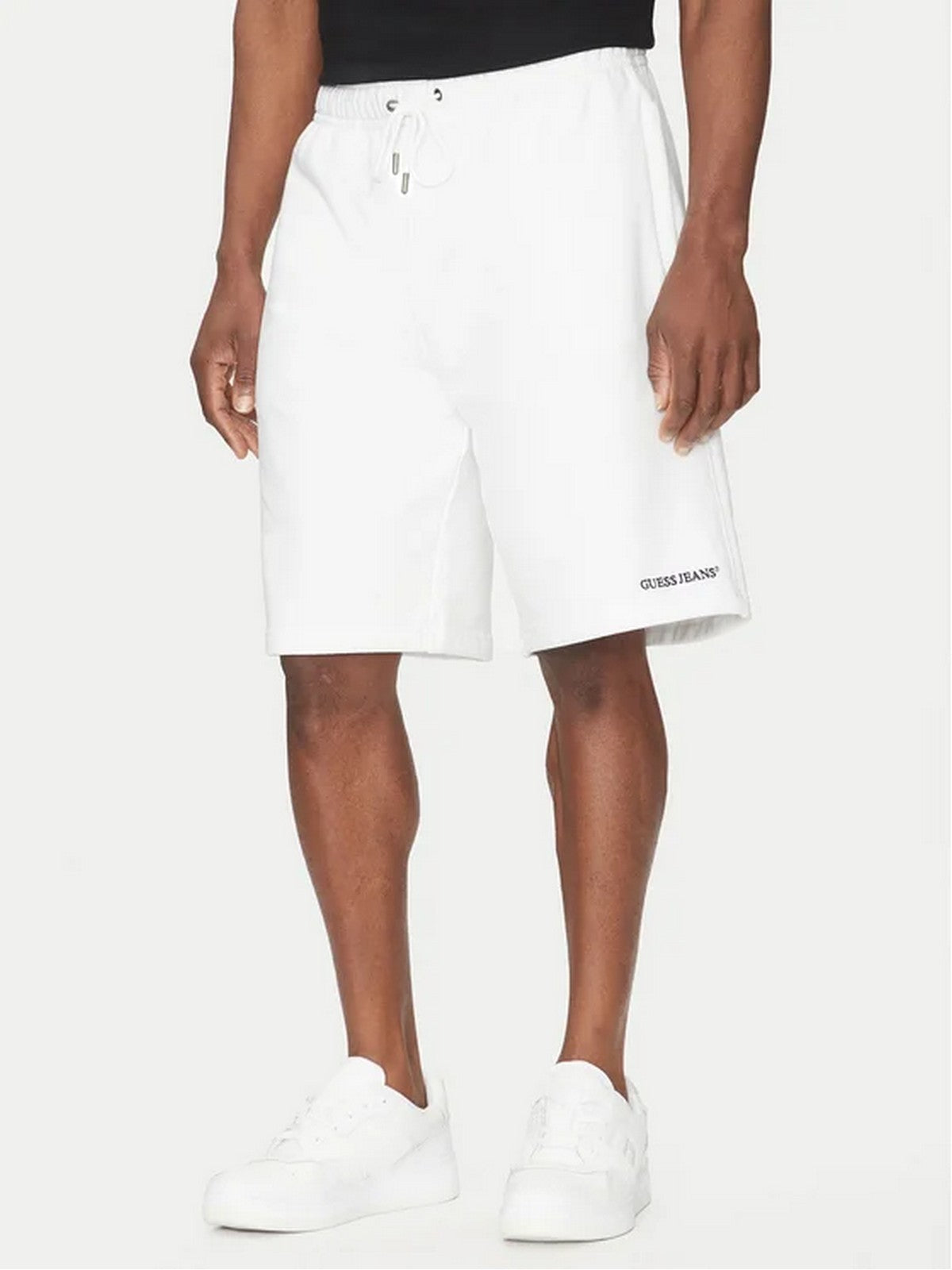 GUESS Pantalone Uomo GJ REG EMBRO SHORTS M5GD49 KCPR1 G011 PURE WHITE