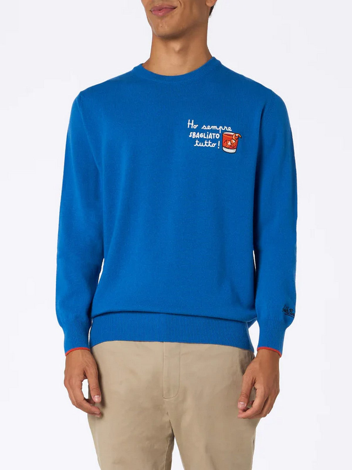 Mc2 Saint Barth Men Men Heron Light Heron Light 00330g blue sweater