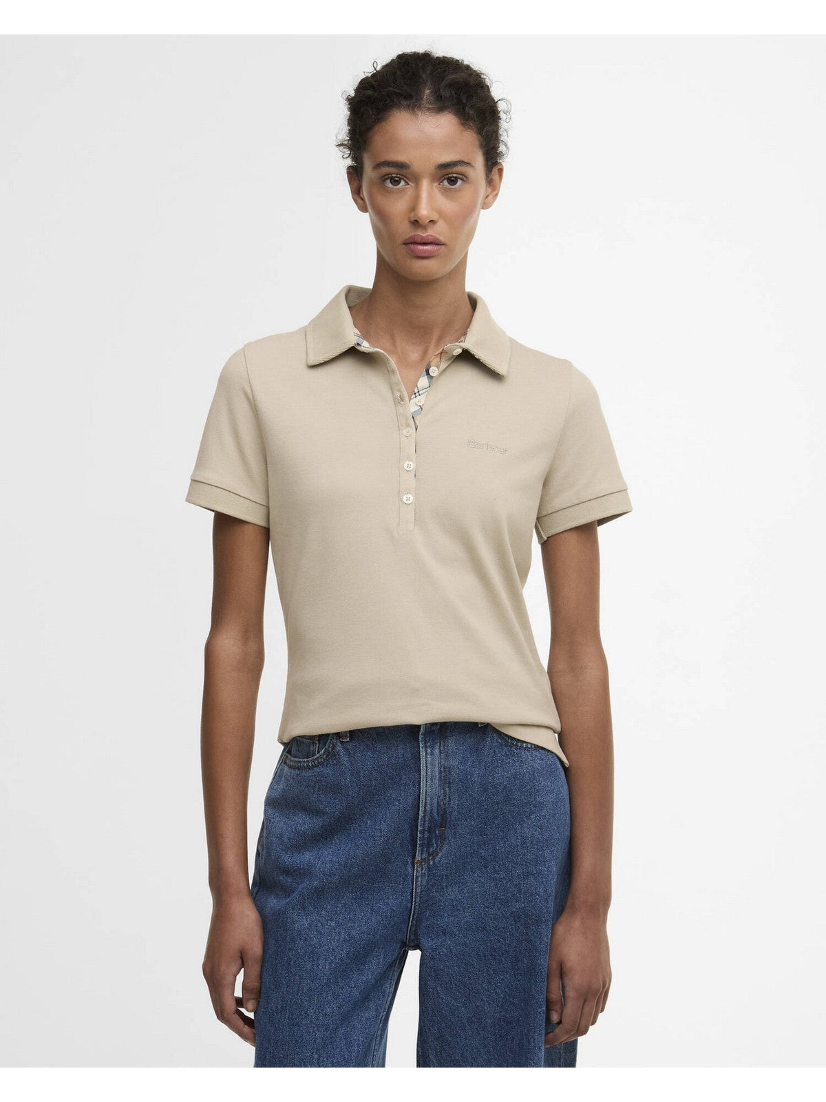 BARBOUR Polo Donna PORTSDOWN TOP LML0634 SN31 LIGHT SAND/HESSIAN