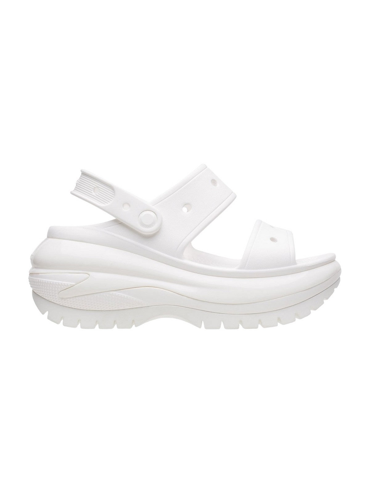 Crocs Sandalo Donna Classic Mega Crush Sandal W 207989 100 blanc